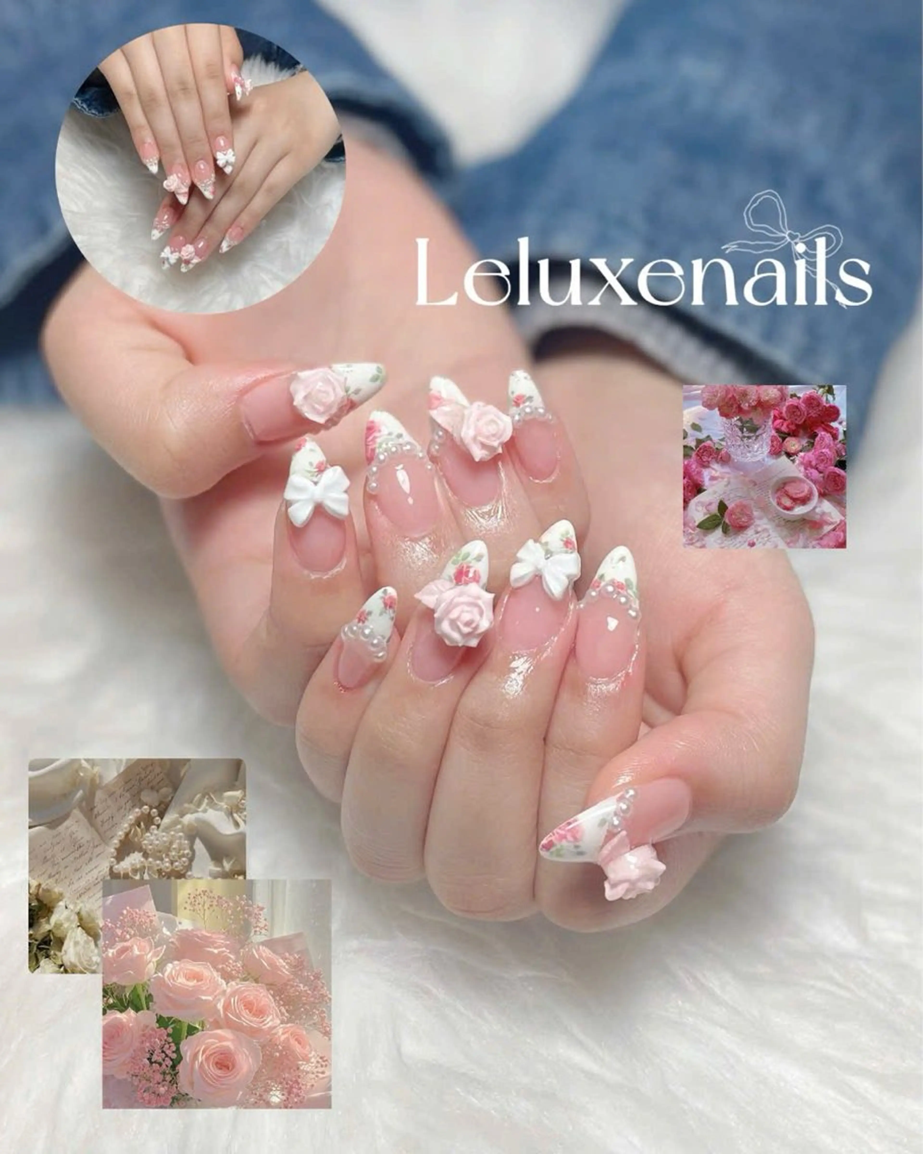 ネイル 長さ出し 持ち込み ネイルチップ le luxe nailsのネイルデザイン