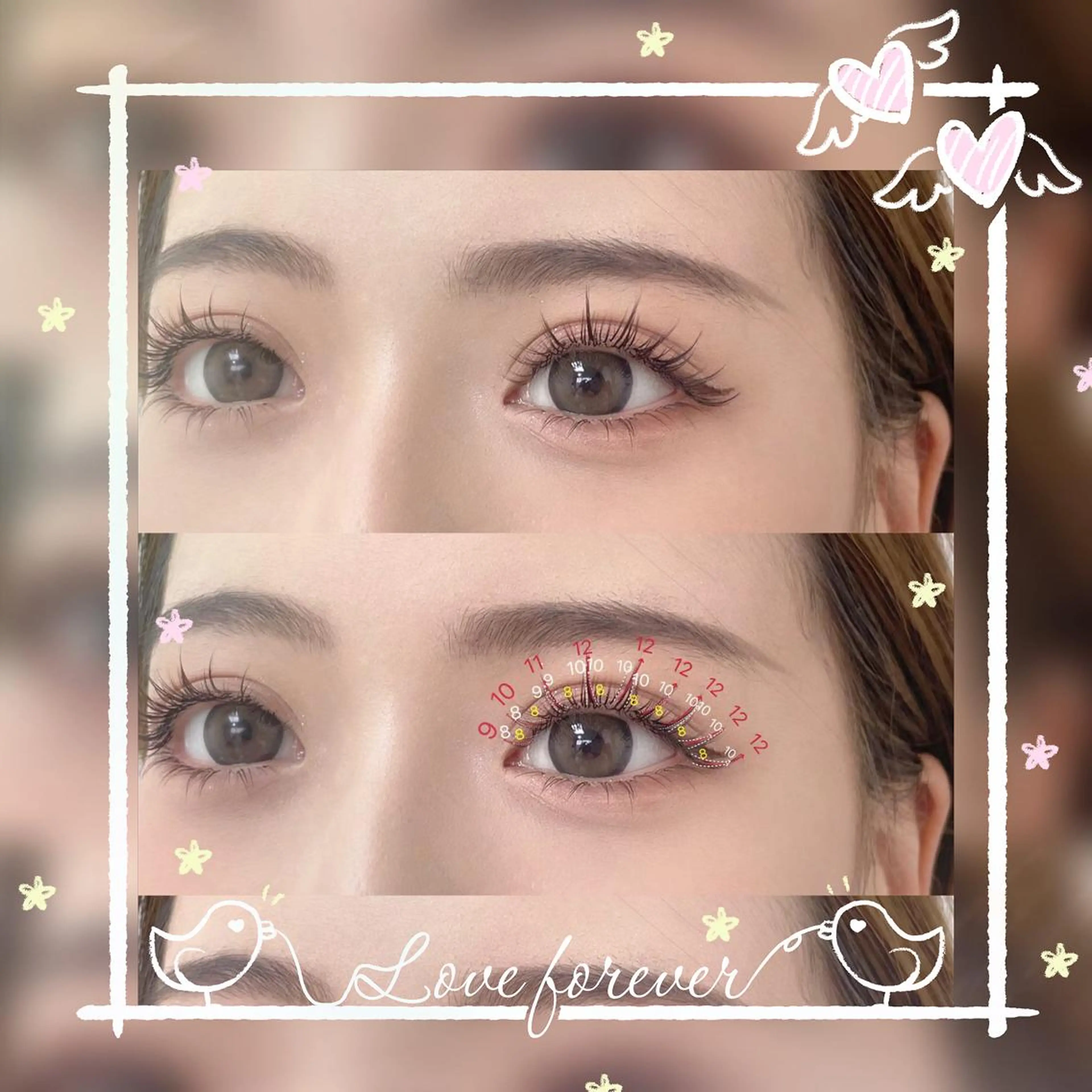 マツエク・マツパ 付け放題 Angenbelle Reina ♥🧸のマツエク・マツパデザイン