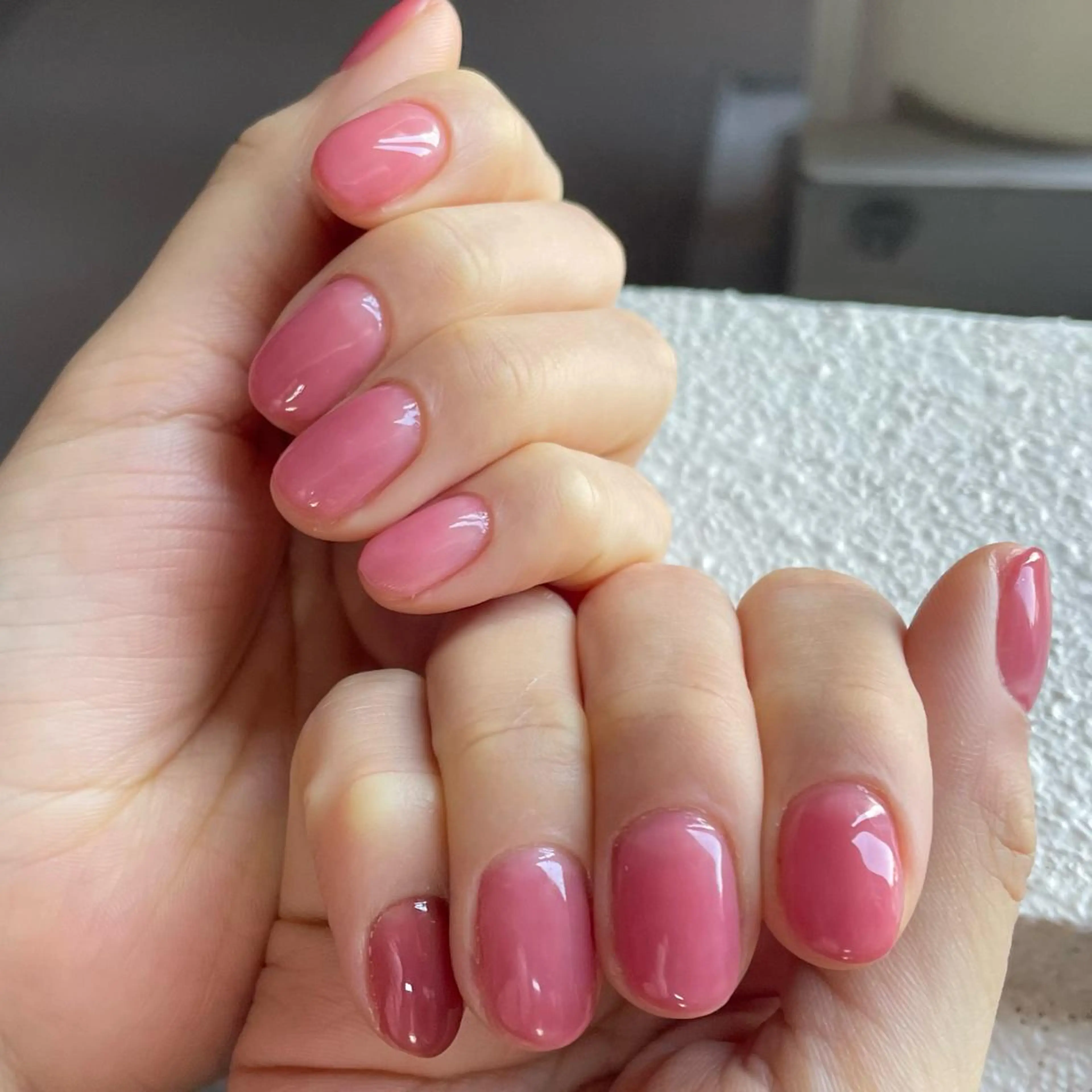 ネイル ジェルネイル ワンカラーネイル 奥園 良恵のネイルデザイン