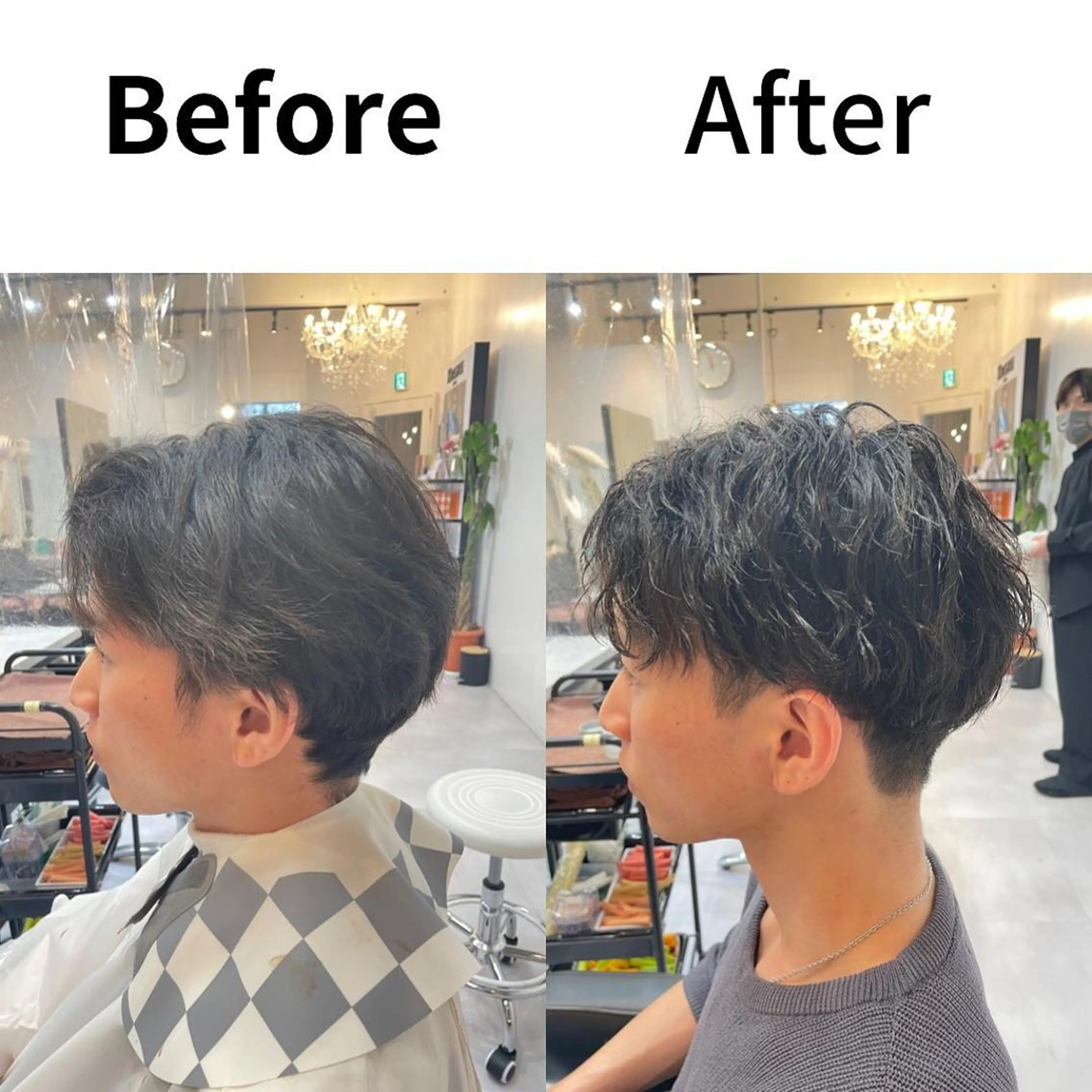 ショート 髪質改善× ハイライト溝江のヘアスタイル