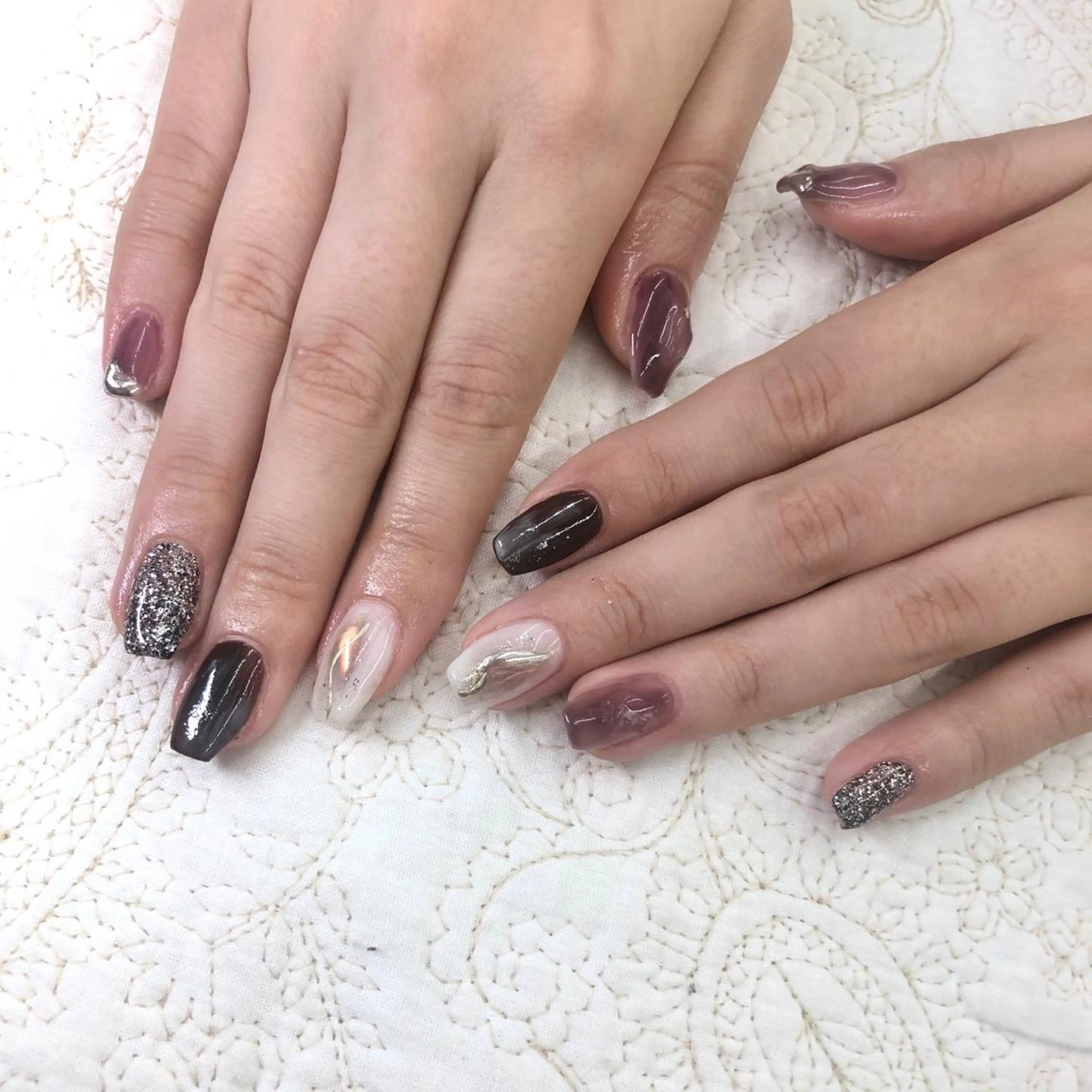 ネイル ニュアンスネイル 🎀AYAKO 🎀中韓ネイルのネイルデザイン