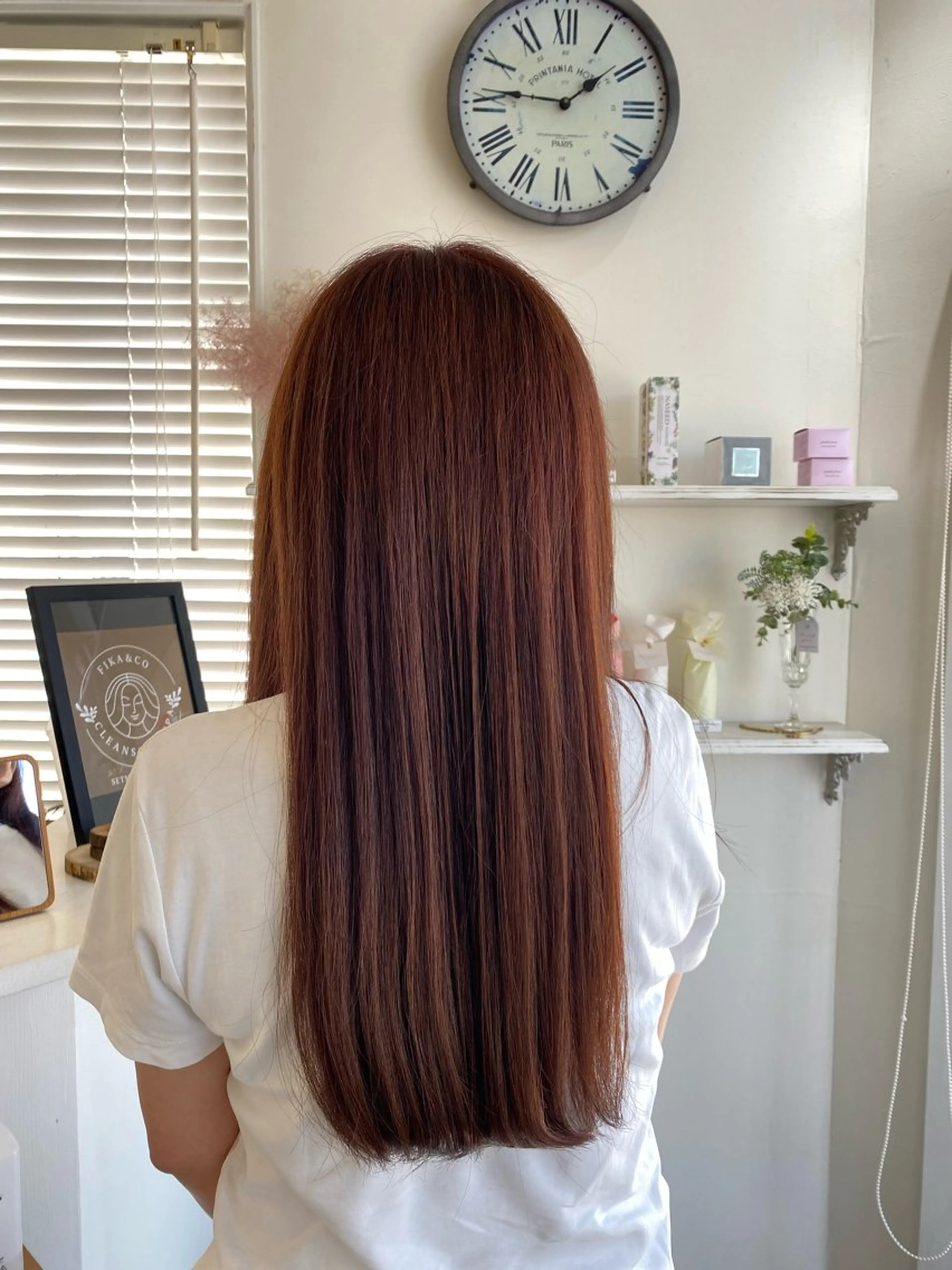 デザインカット＋コラーゲン縮毛矯正ストレートの写真