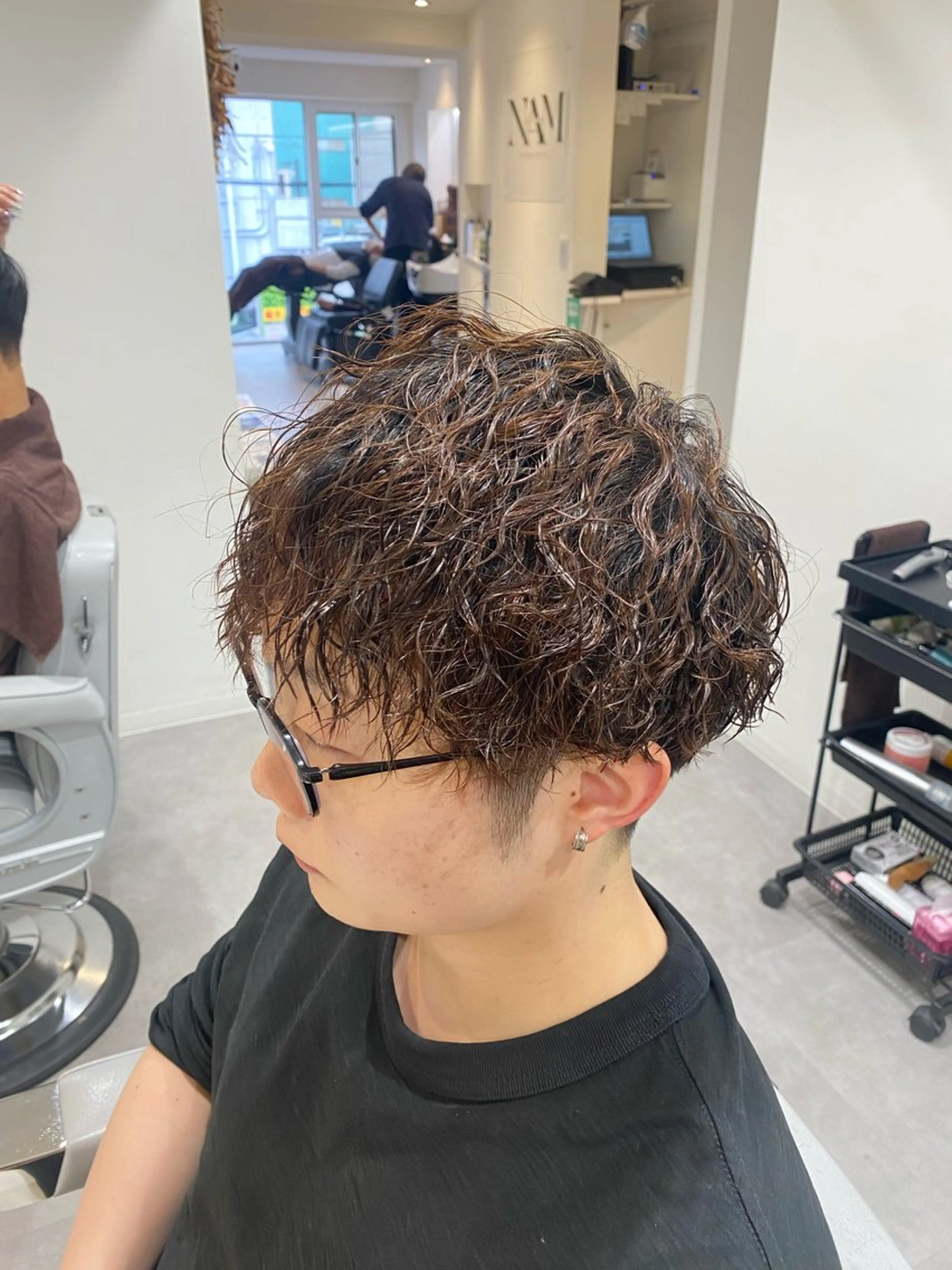 ショート カット パーマ 小川 凜華のヘアスタイル