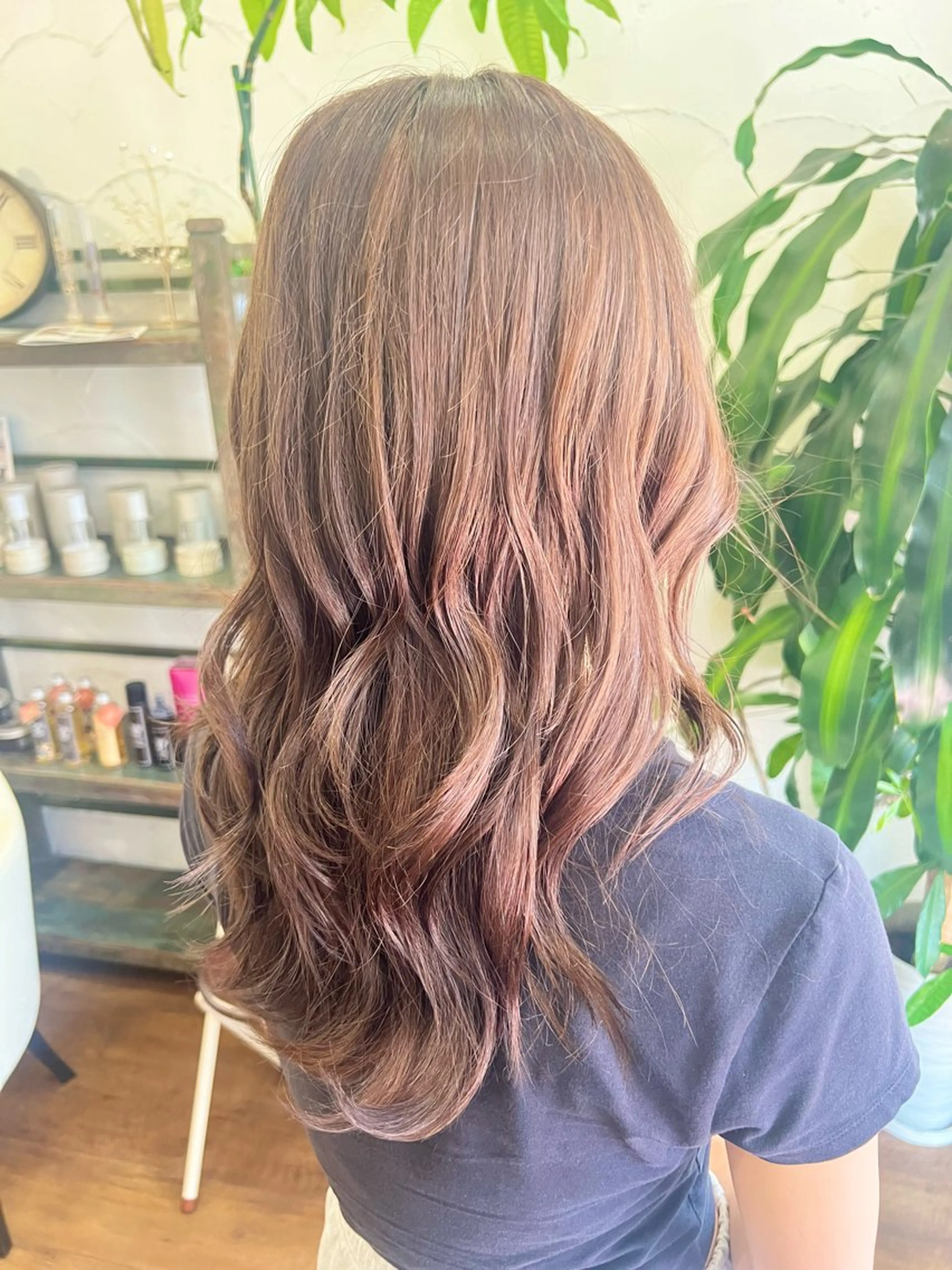 セミロング ヘアカラー トリートメント 山崎 まな🦋🫧のヘアスタイル