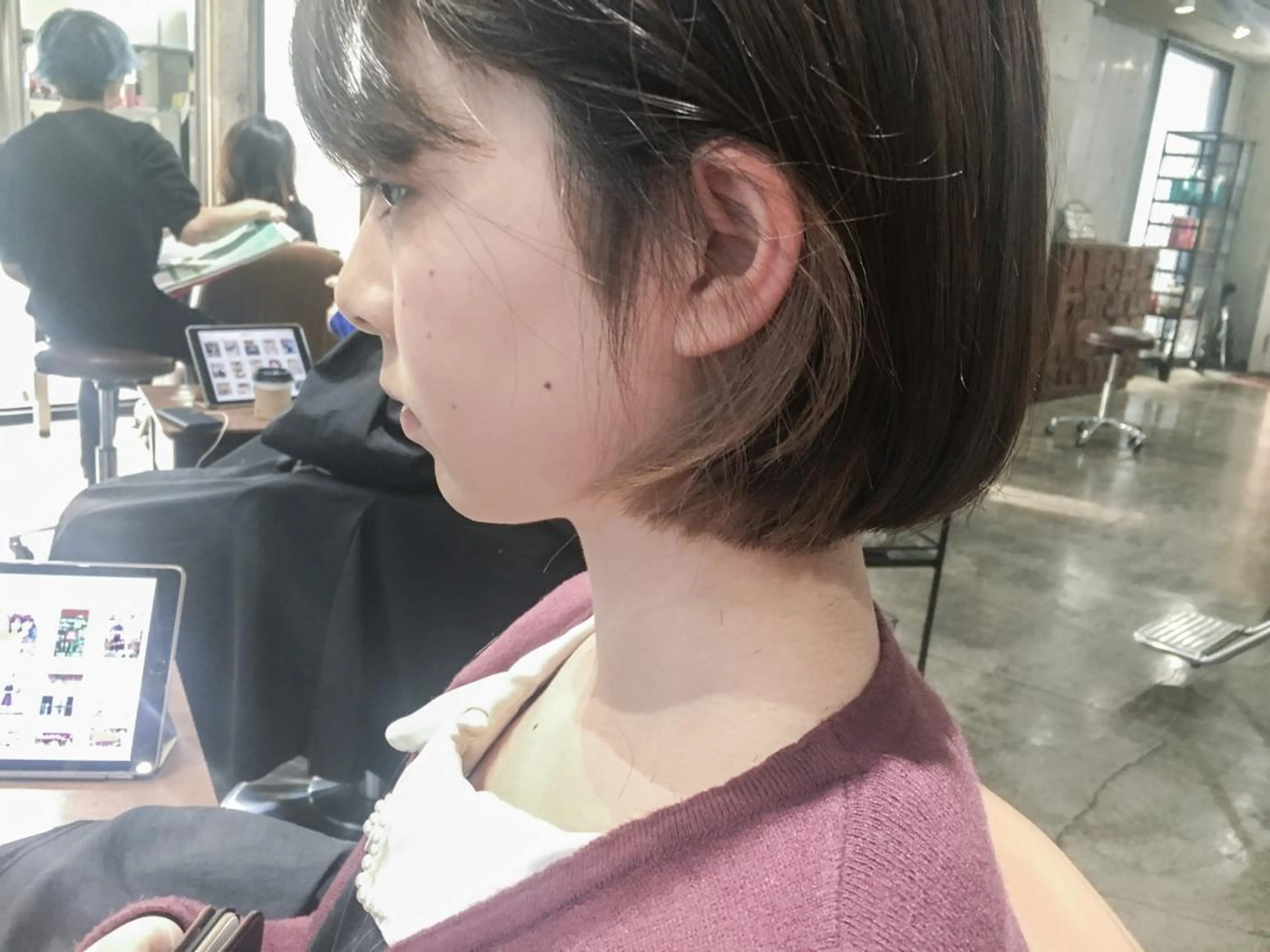 ショート カラー インナーカラー ボブ 北條 優輝のヘアスタイル