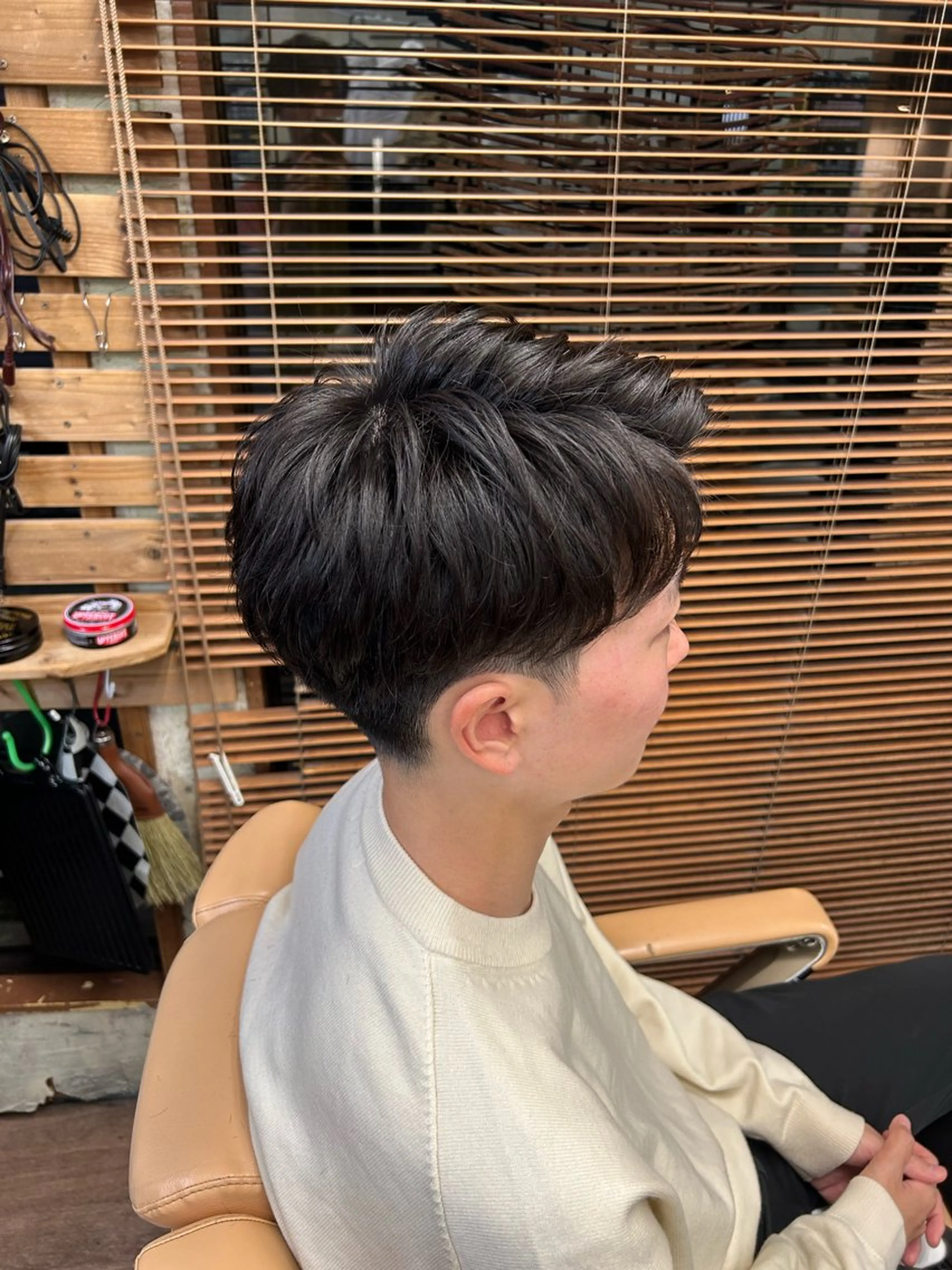 ショート パーマ メンズ メンズパーマ カット パーマ 新宿メンズカット✂︎ 能戸蒼生💈のヘアスタイル