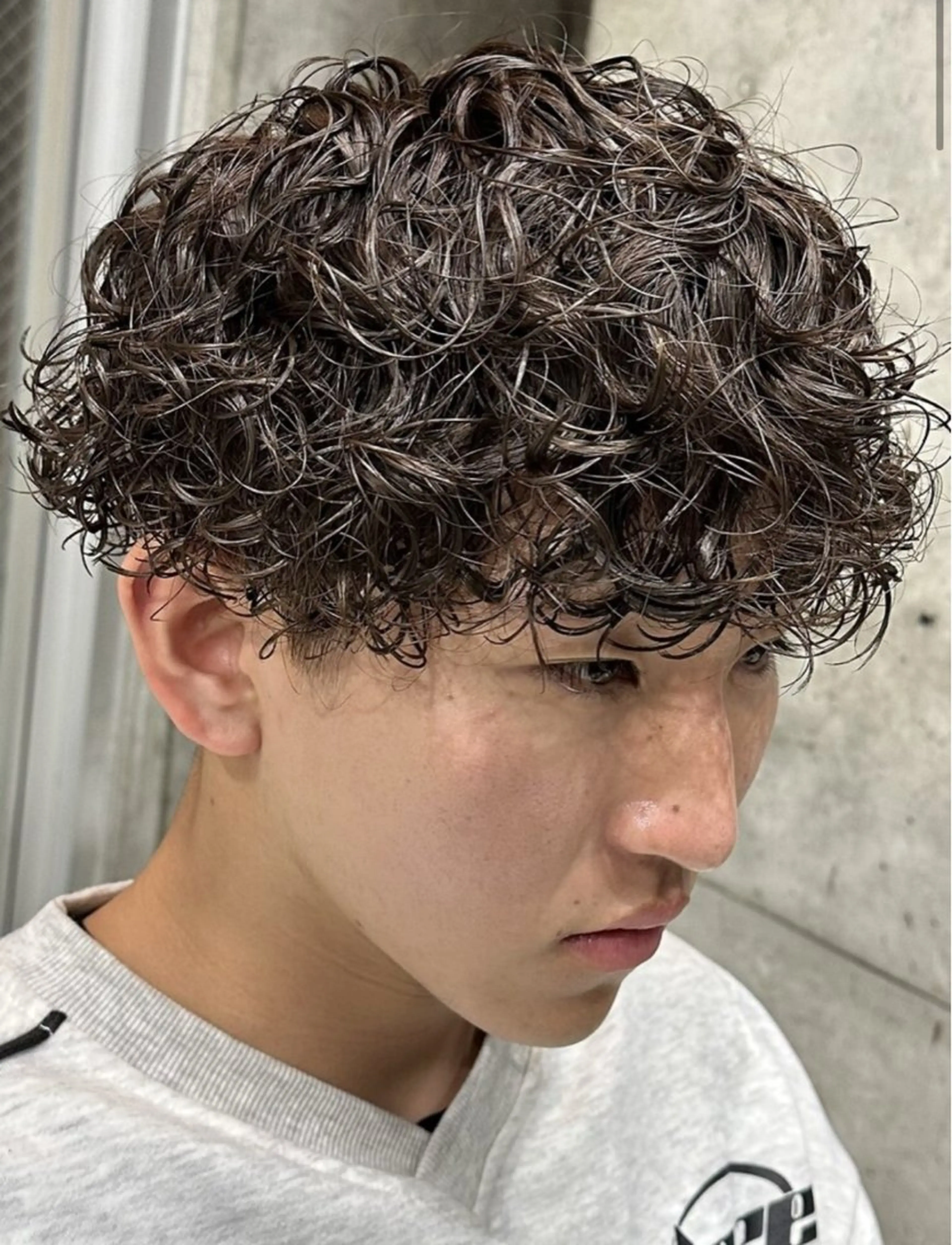 パーマ メンズ メンズパーマ プードルパーマ プードルパーマ カット パーマ 湯浅禅也/プードル /波巻きパーマ/栄のヘアスタイル