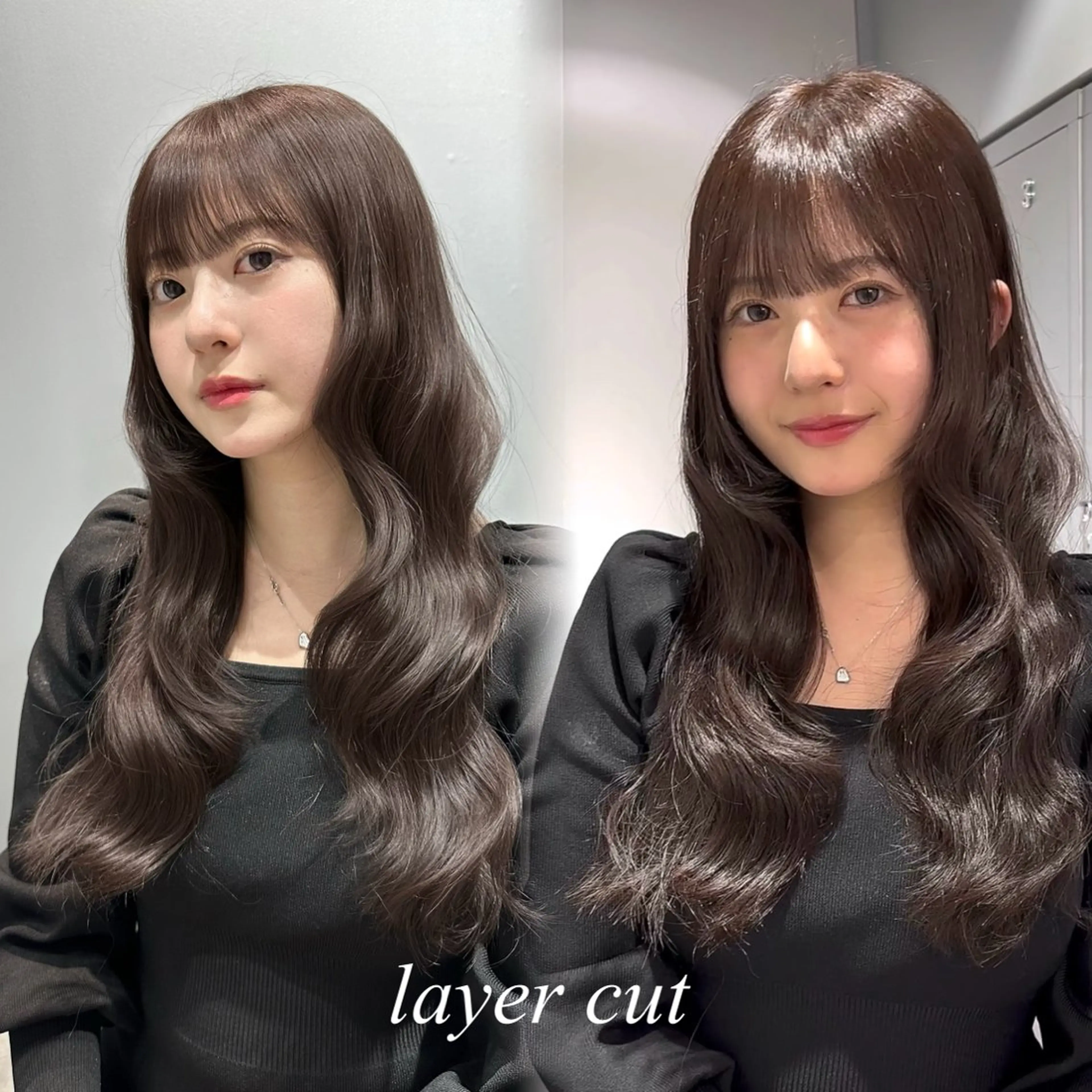 セミロング カット トリートメント 韓国/ワンホンヘア 髪質改善/MaCoのヘアスタイル