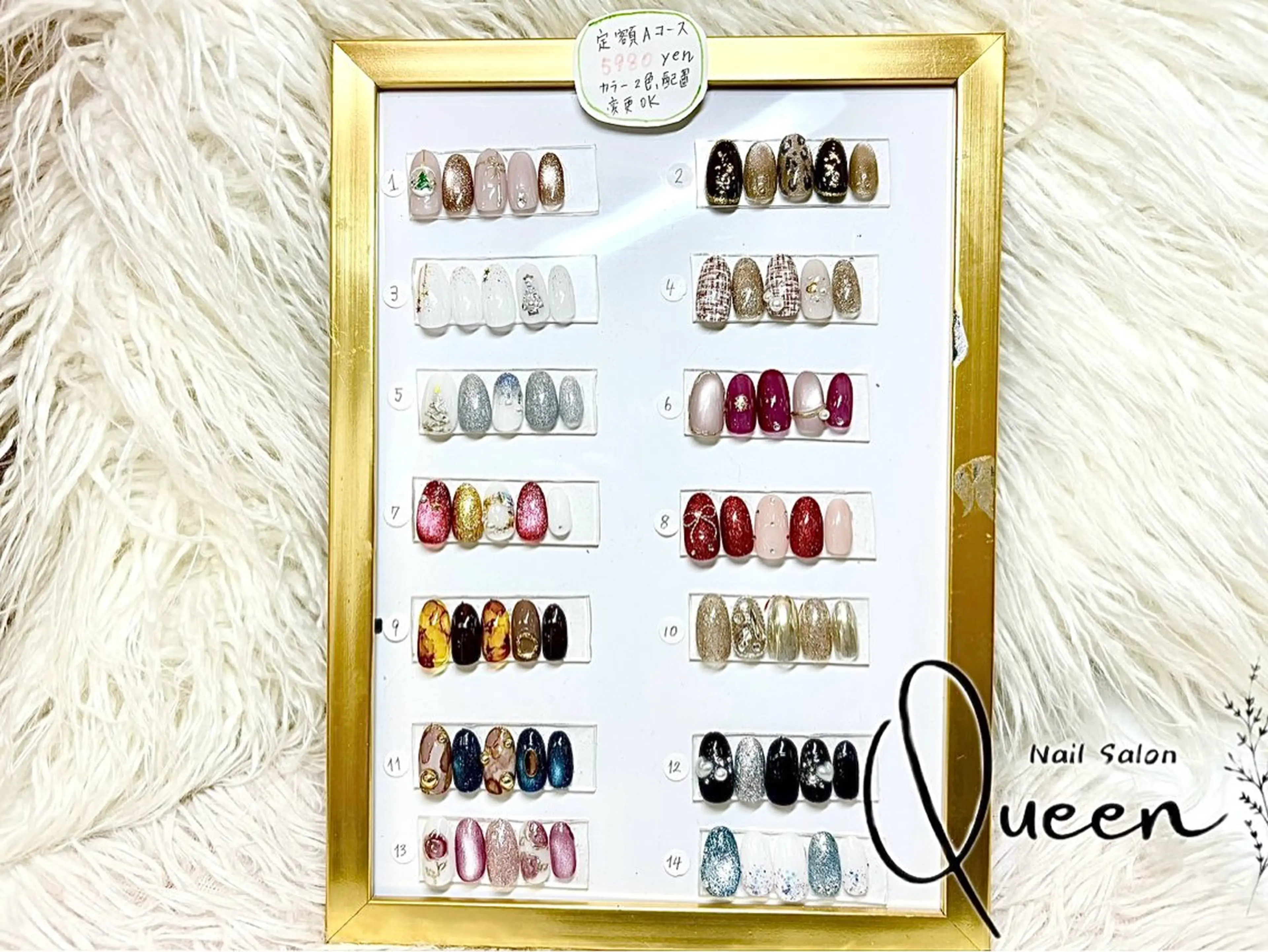ネイル ハンドネイル Queen nail 北堀江 ASUKAのネイルデザイン