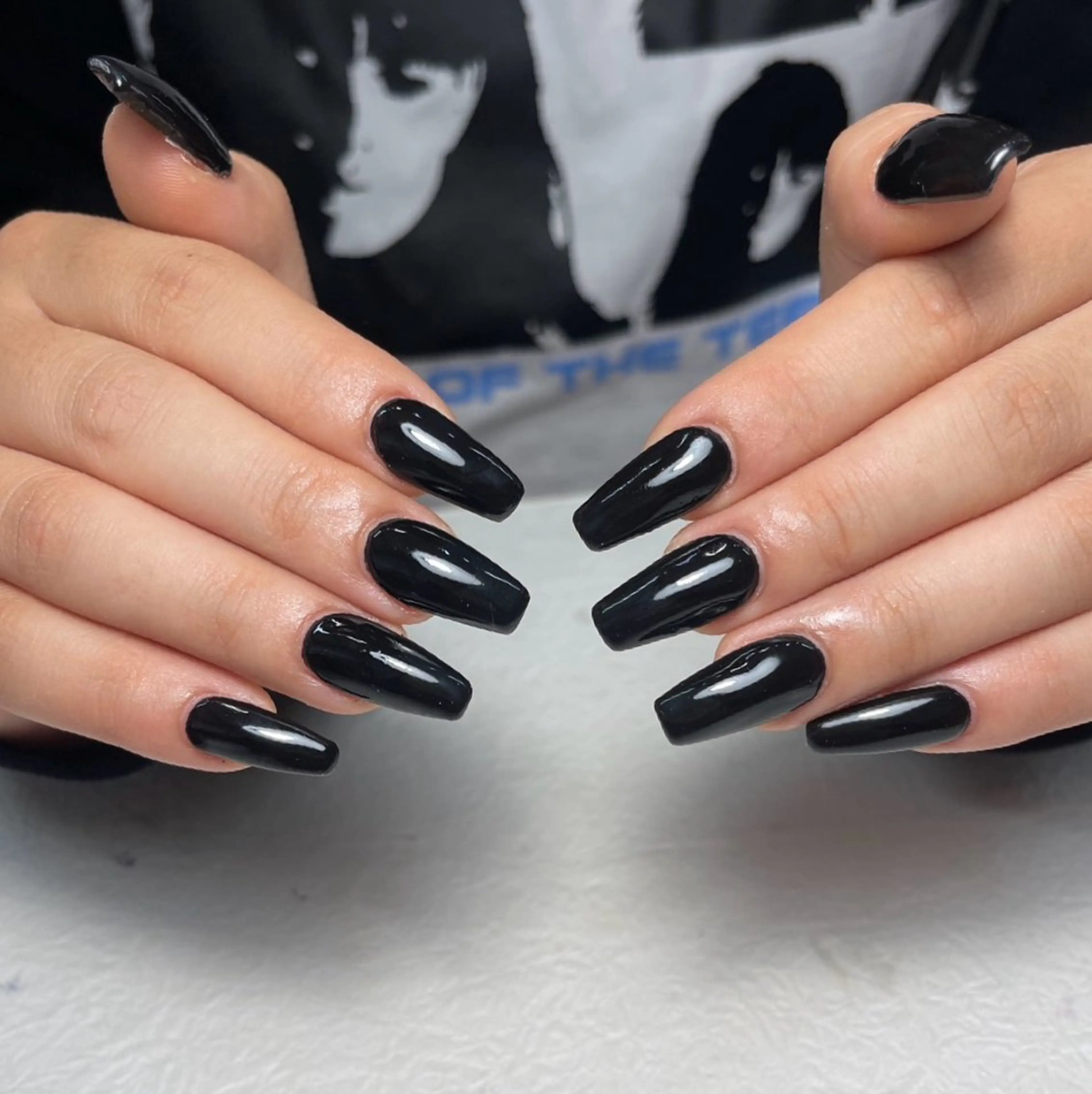 ネイル 長さ出し ロングネイル ワンカラーネイル ハンドネイル m. akiのネイルデザイン