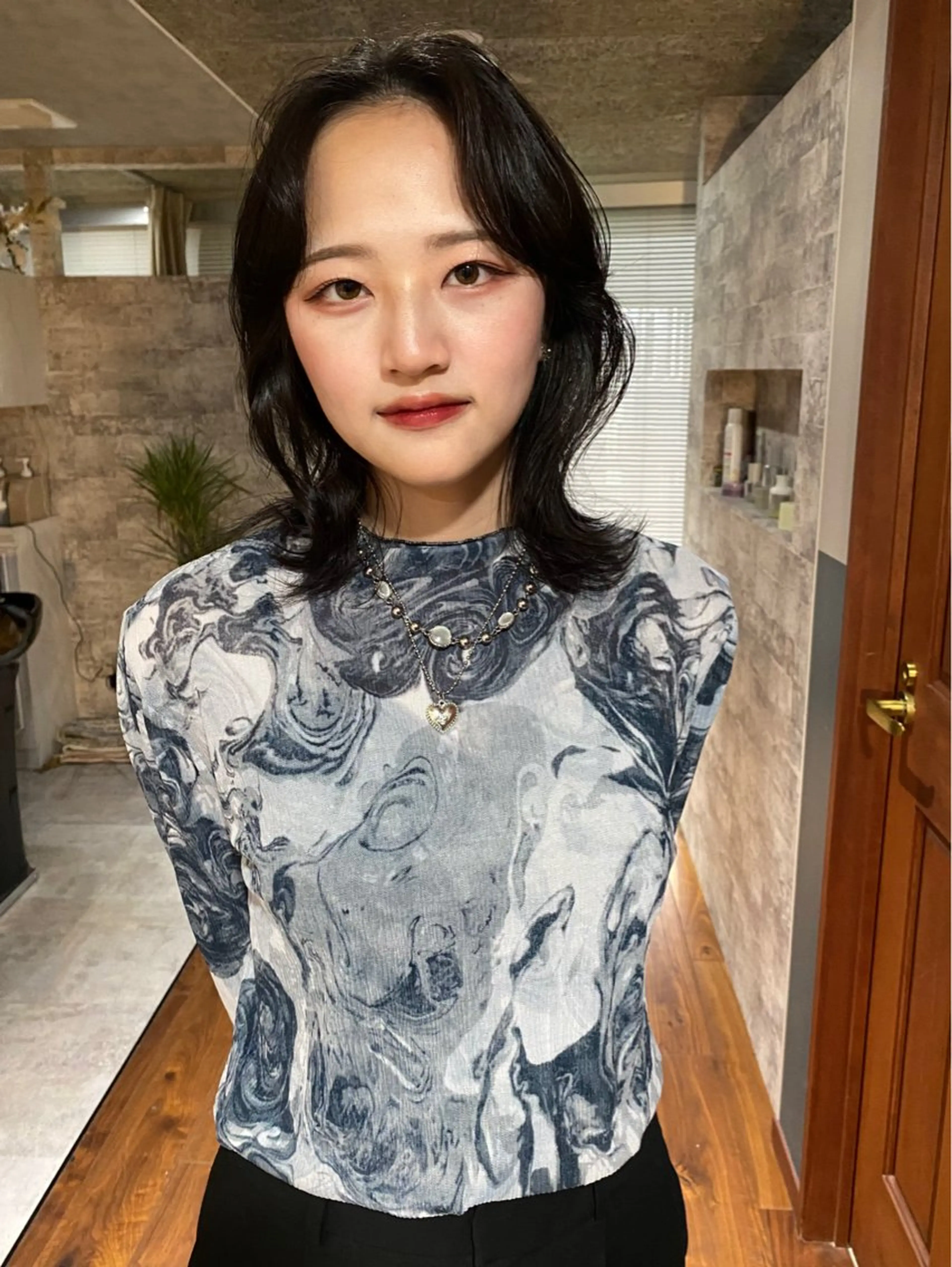 ミディアム カラー カット ヘアカラー トリートメント mai / linoah˚✧のヘアスタイル