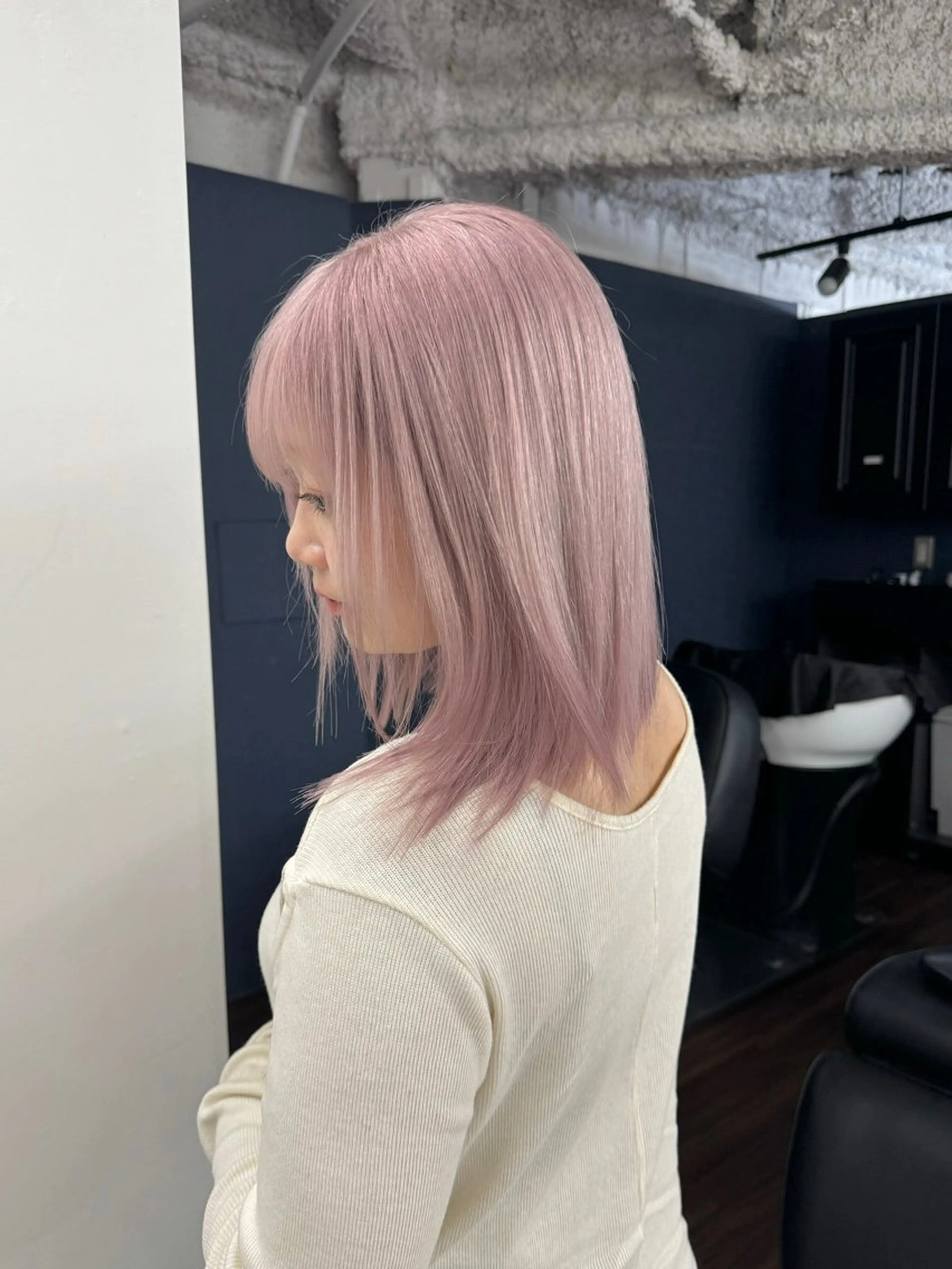 ミディアム カラー 似合わせカット/ ハイトーン/aoiのヘアスタイル