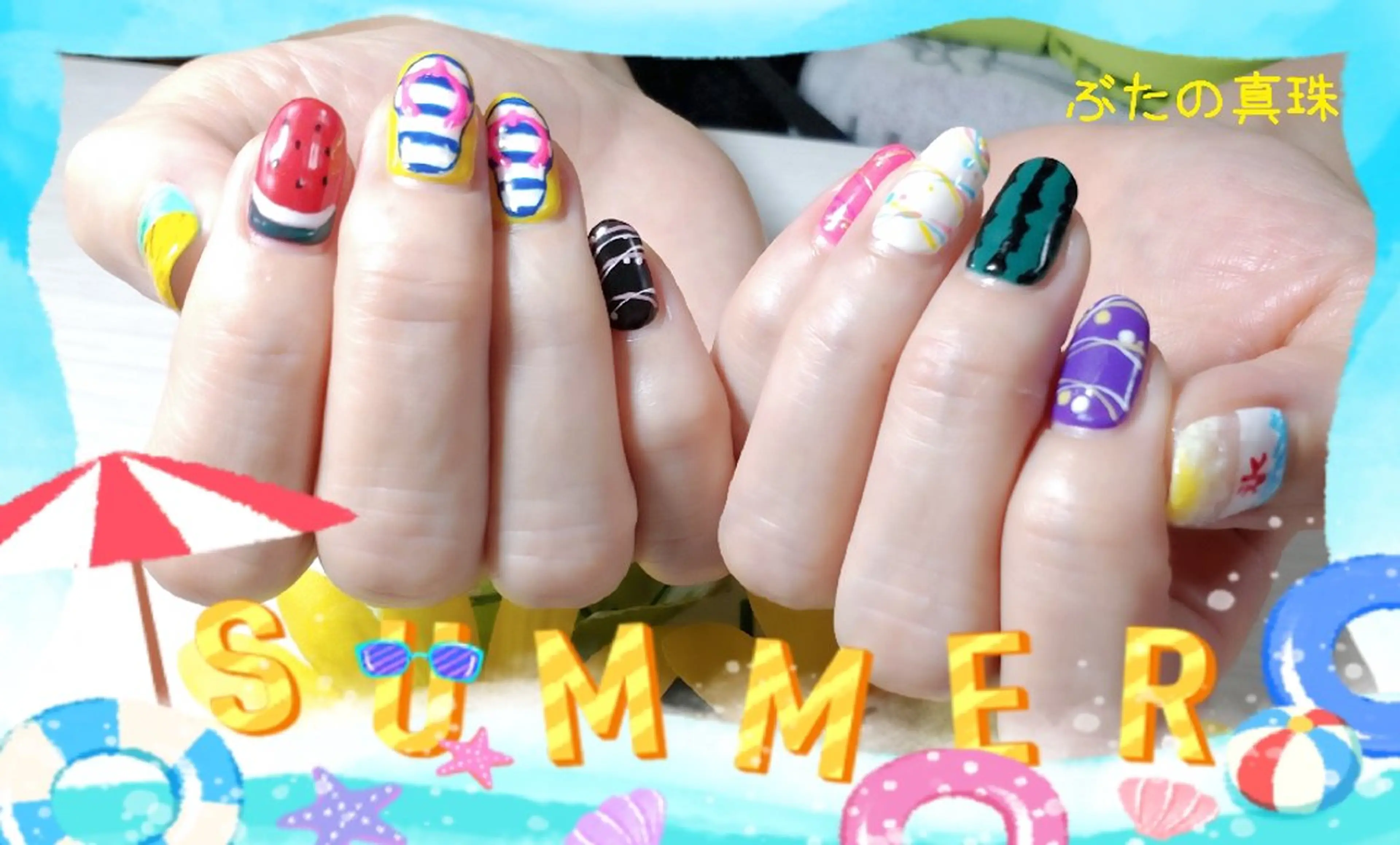 ネイル ハンドネイル 林 珠里のネイルデザイン