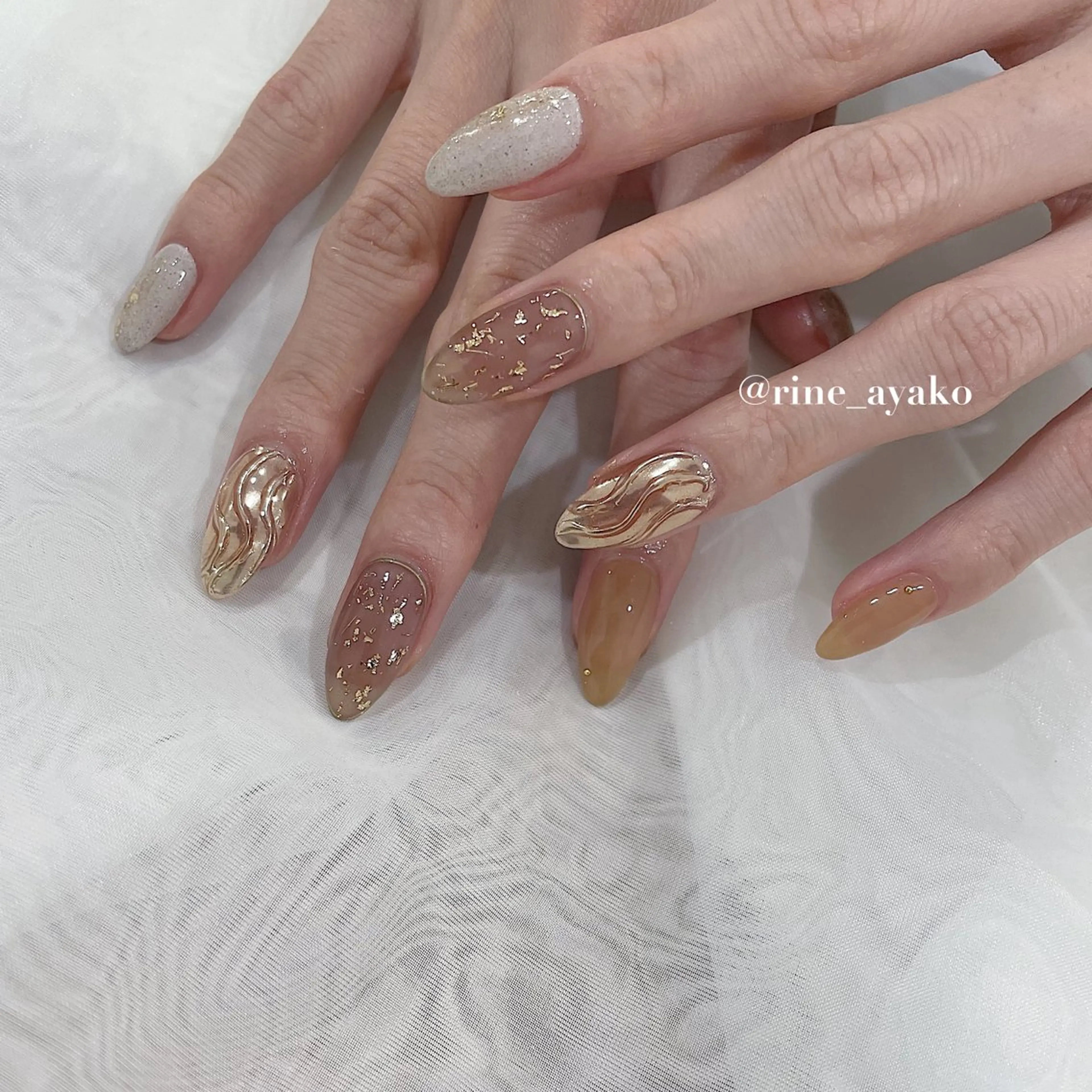 ネイル nail&eyelash Rine所属・Rine 放出 (リネ)のネイルデザイン