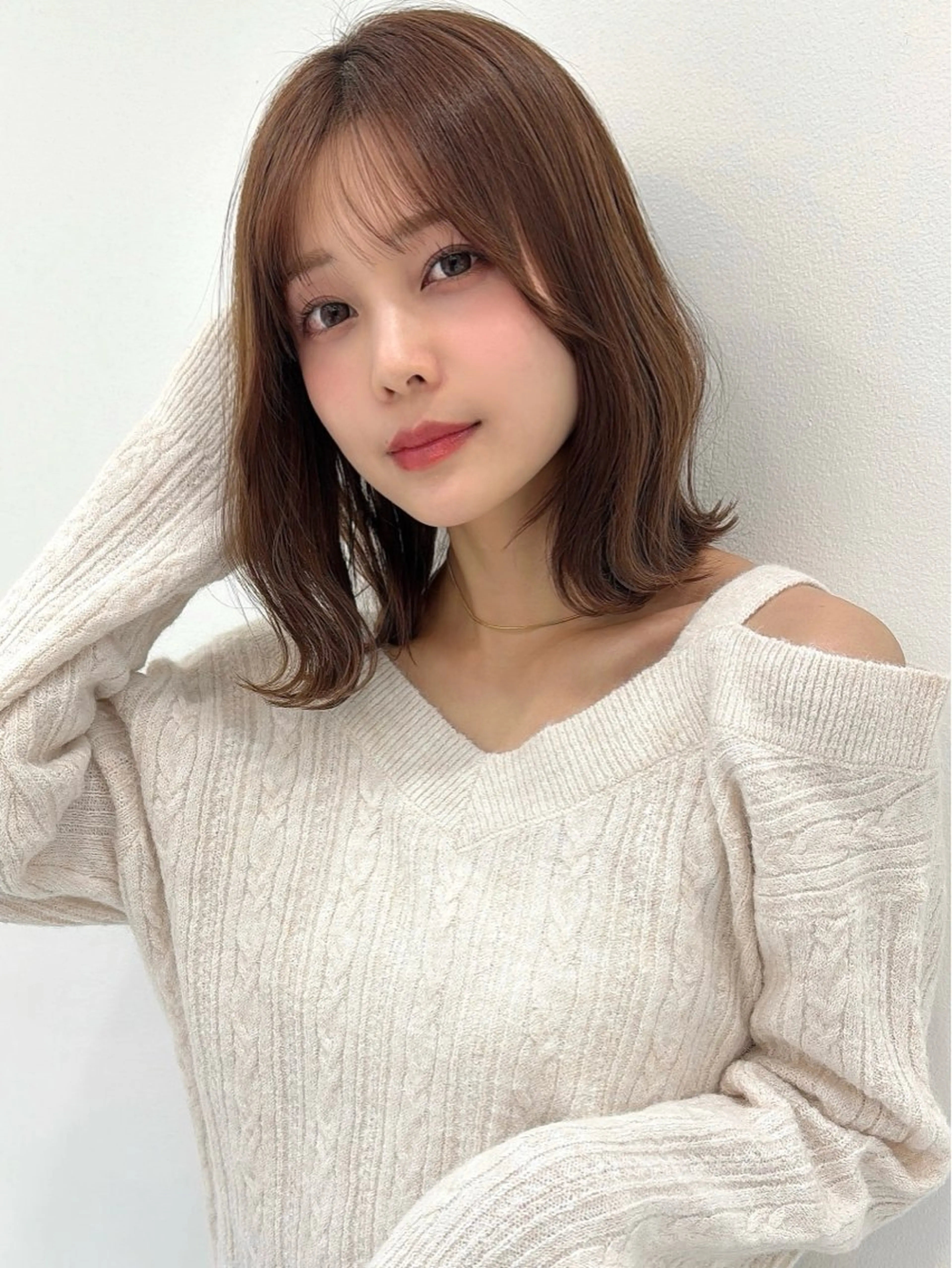 ミディアム カラー ボブ ボブ/レイヤー /植原健太のヘアスタイル