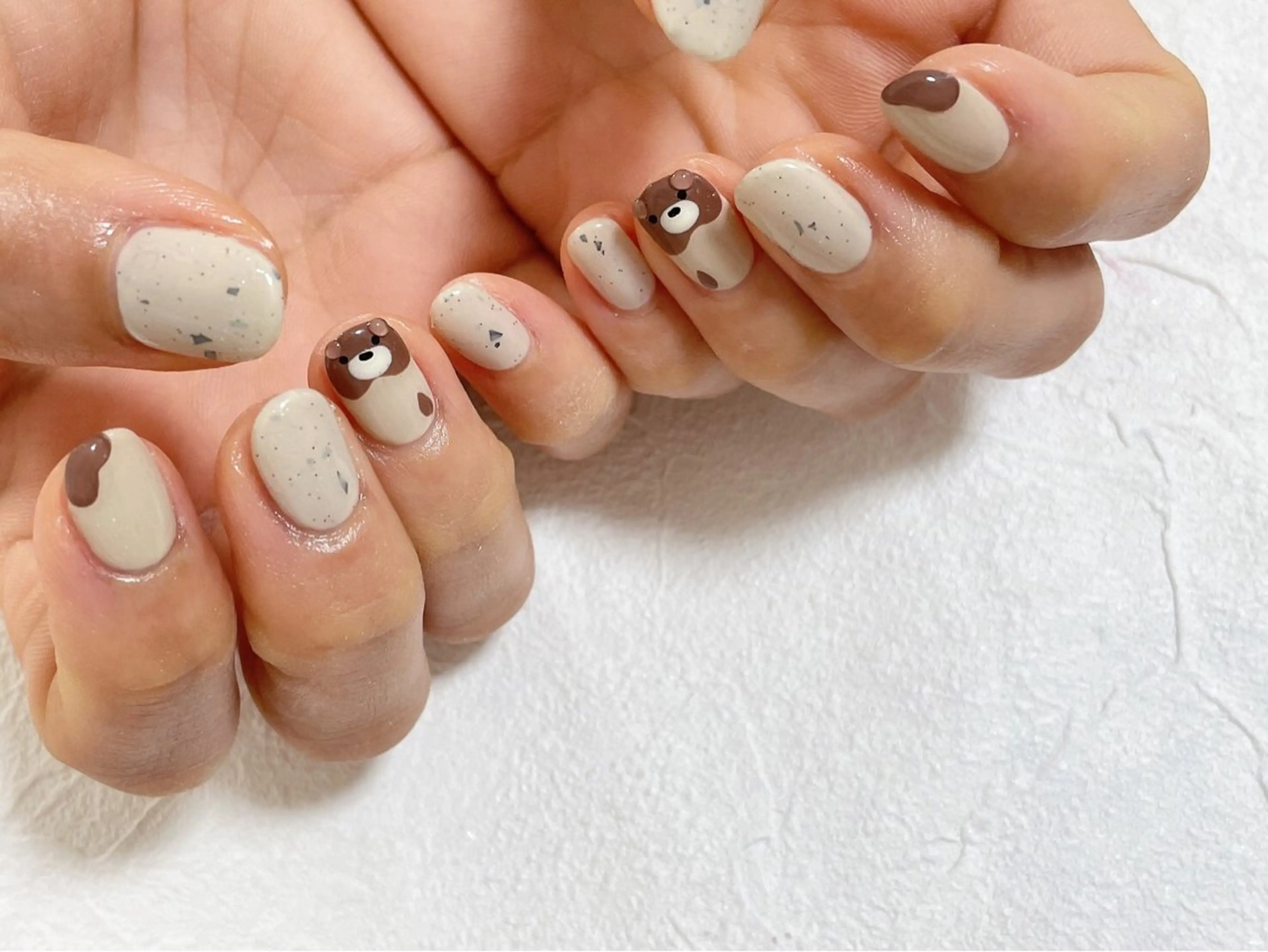 ネイル オーロラネイル フットネイル フレンチネイル ジェルネイル 韓国ネイル Mogu nail 二子玉川のネイルデザイン