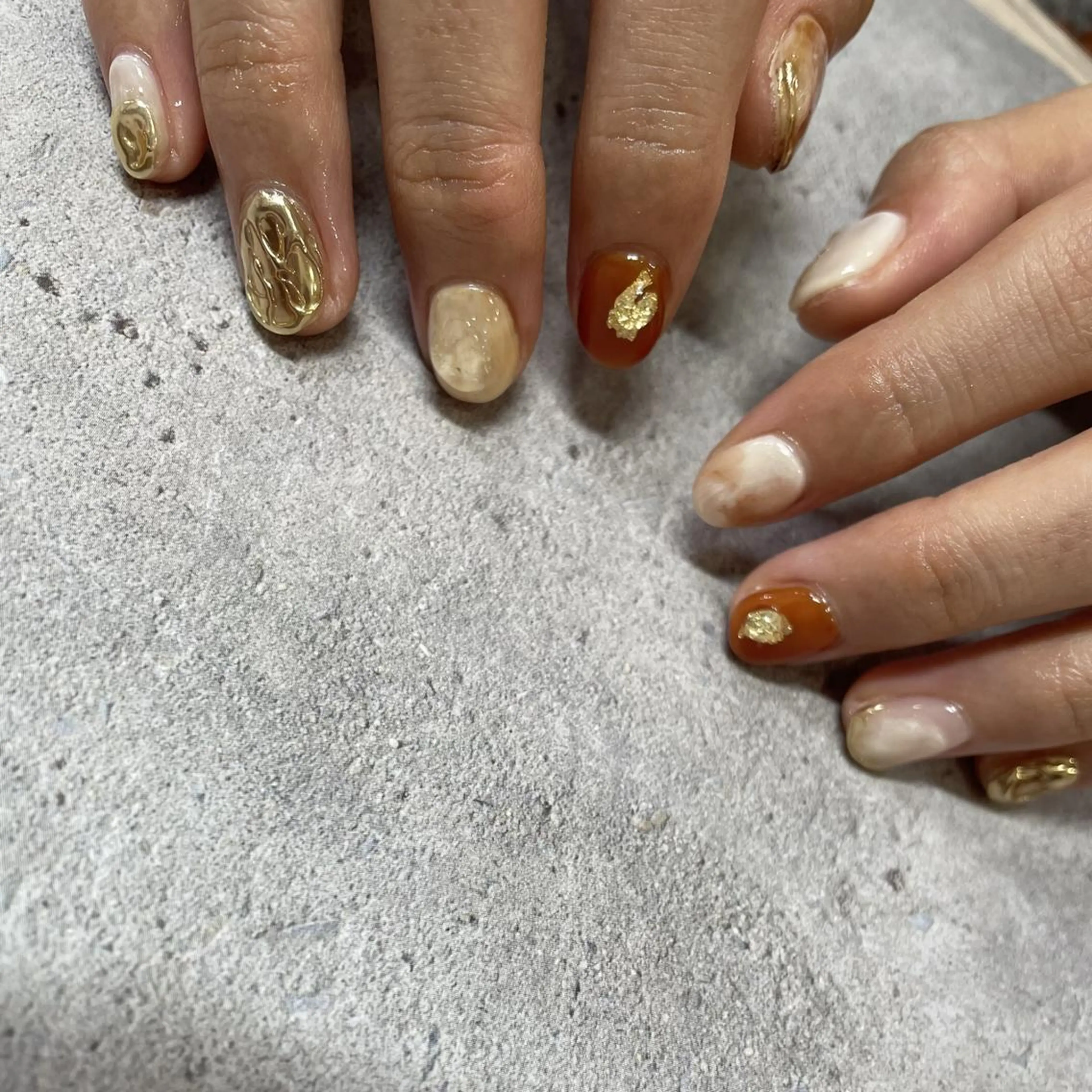 ネイル ハンドネイル フットネイル p.o.n. nuance/個性的のネイルデザイン