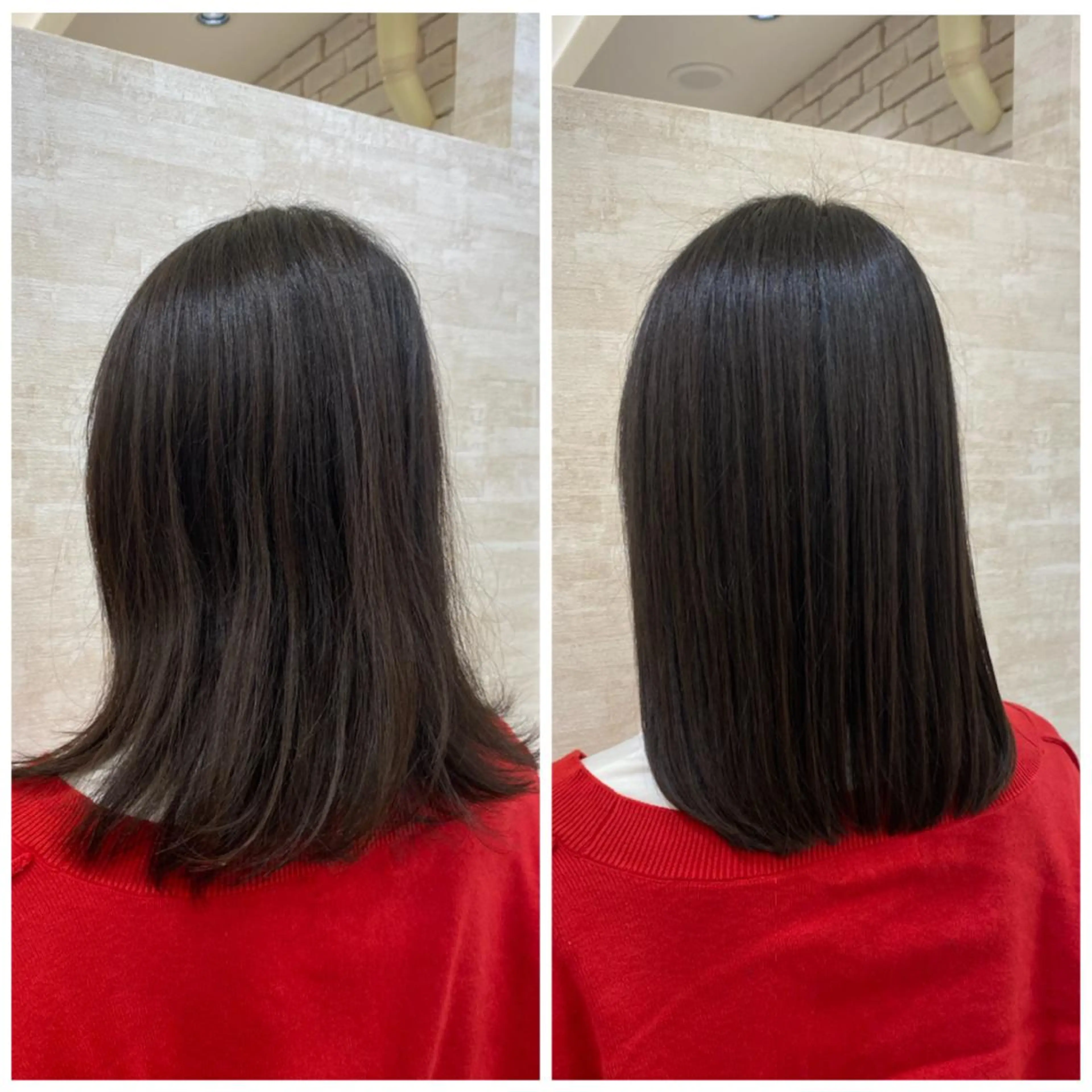 ミディアム カラー ヘアアレンジ 髪質改善&艶感カラー 🪄岡井美結のヘアスタイル