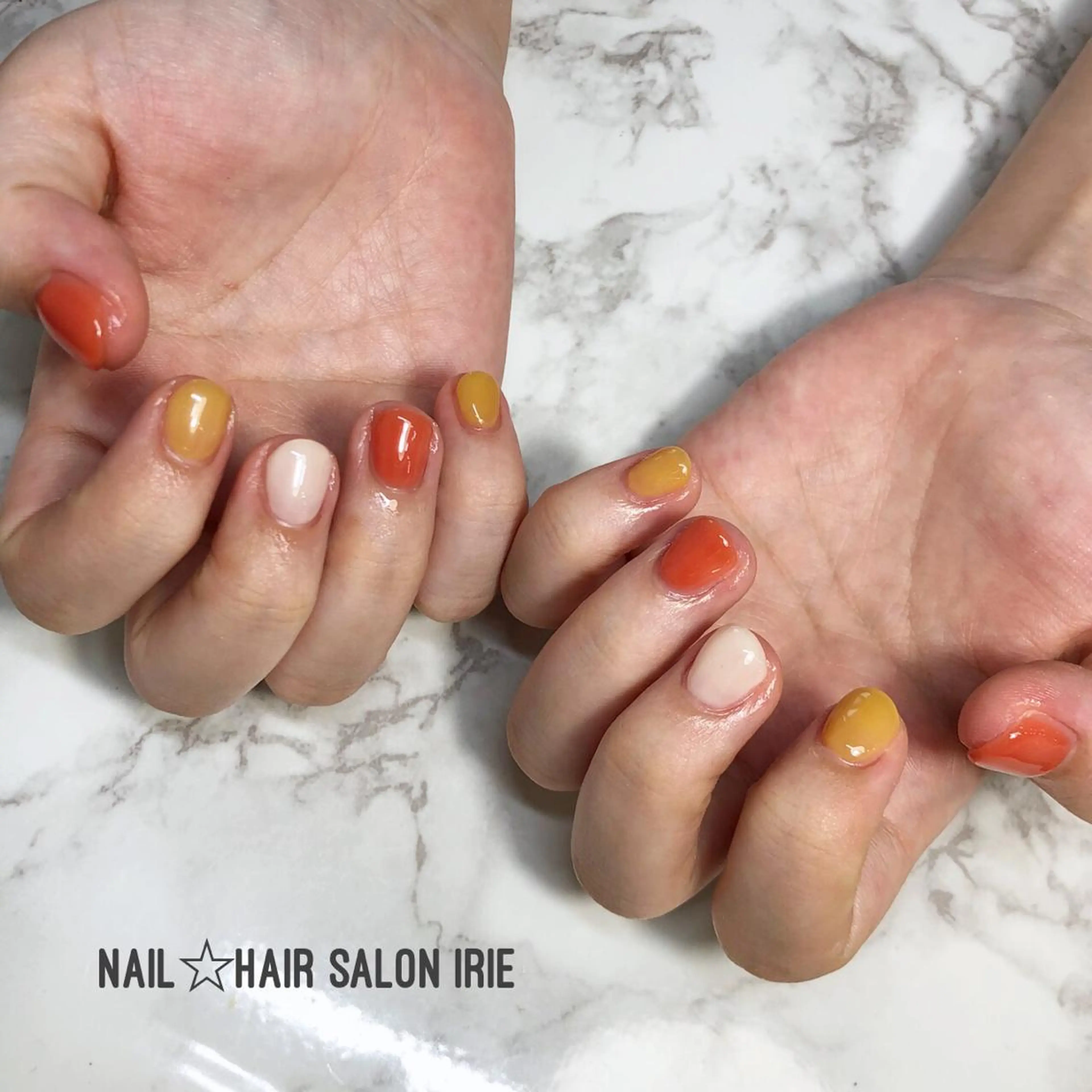 ネイル ハンドネイル ハンドケア Hair salon Irie所属・與儀 知佳のネイルデザイン