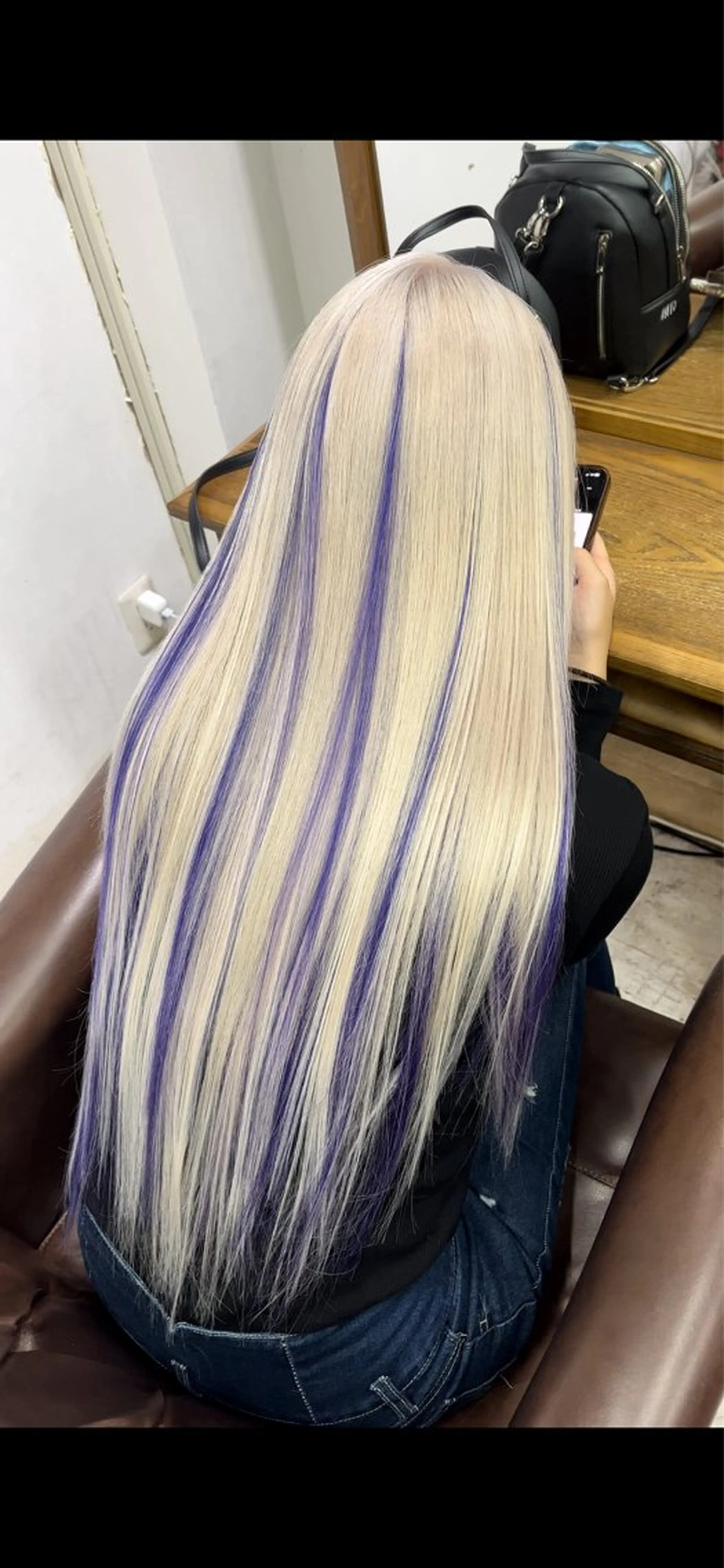 ロング カラー エクステ エクステ M.O.D shibuya店所属・シールエクステ /まる🐺/渋谷のヘアスタイル