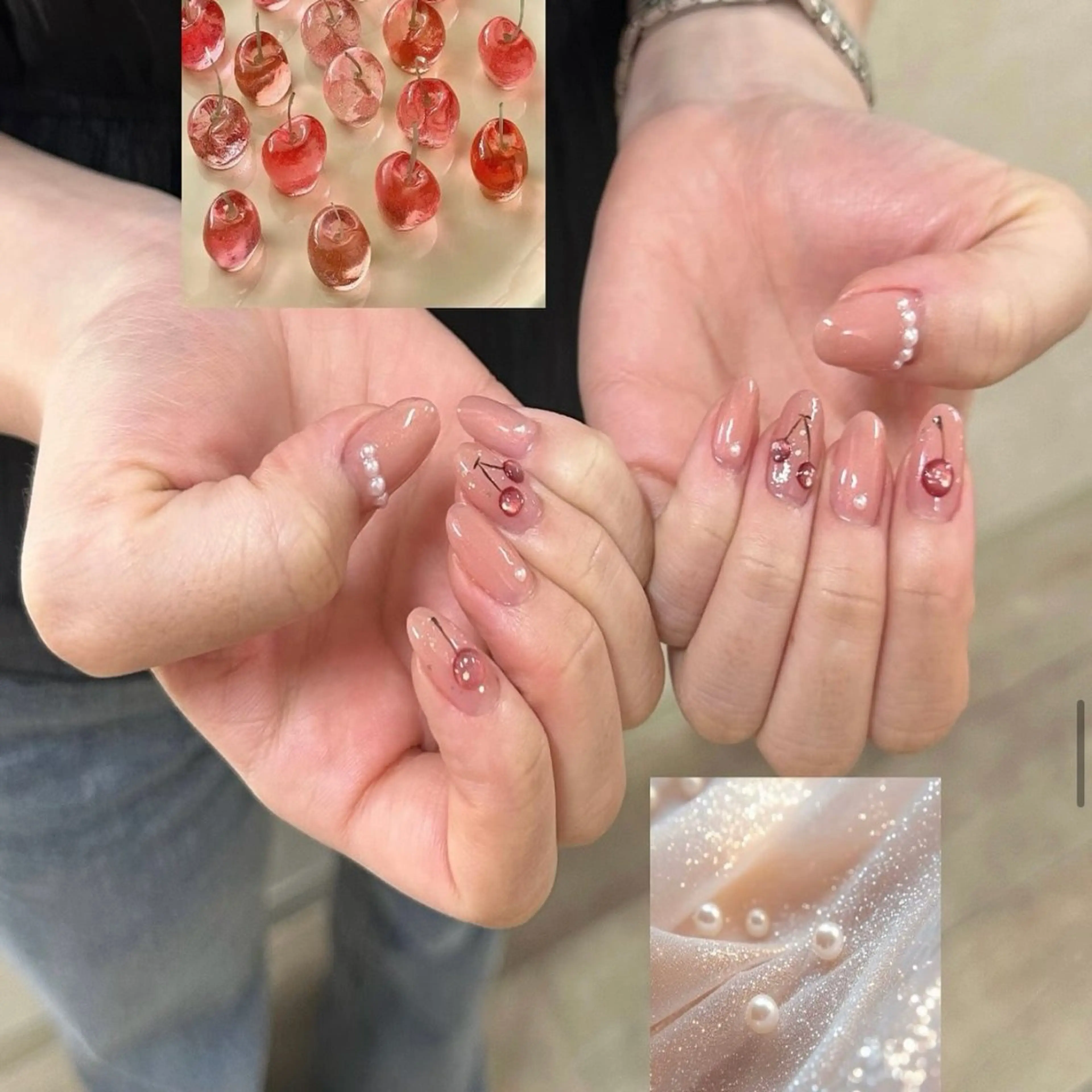 ネイル 𝙉𝙖𝙤🍓꒦꒷ Y2K / 韓国風のネイルデザイン