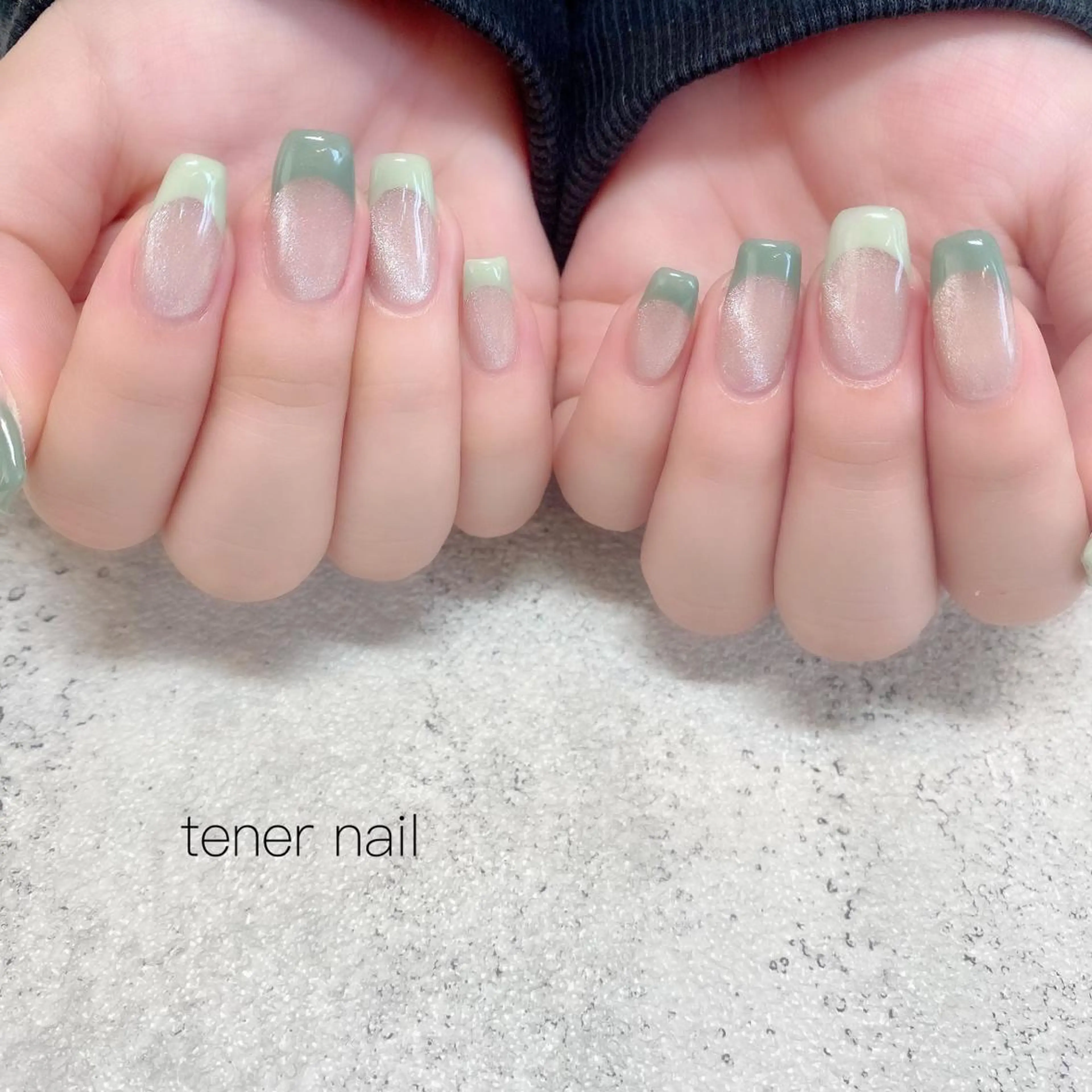 ネイル フレンチネイル マグネットネイル tener  nail  テネルネイル所属・テネルネイル tener nailのネイルデザイン