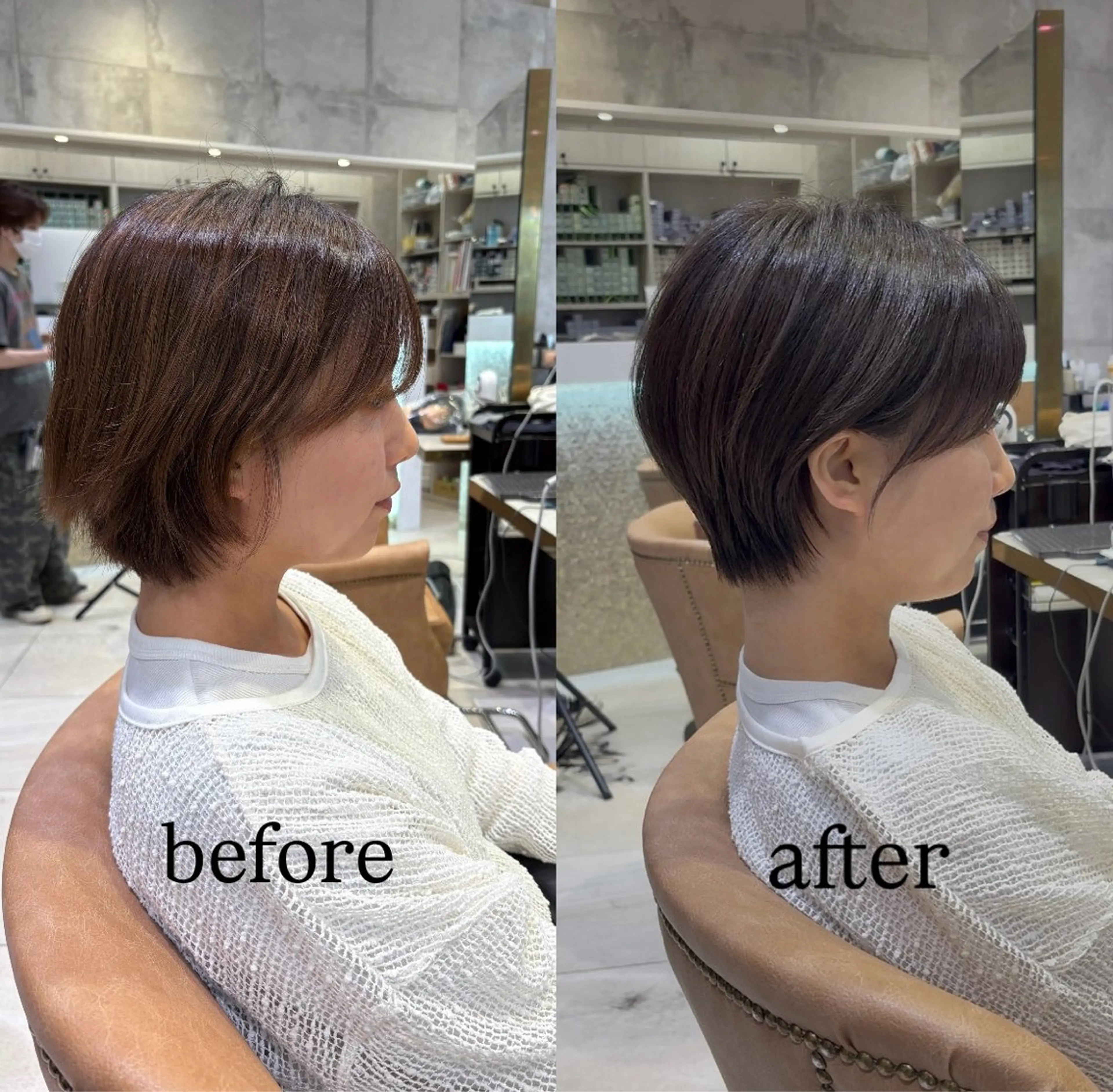 ショート カラー ショートヘア 高橋 佳愛のヘアスタイル