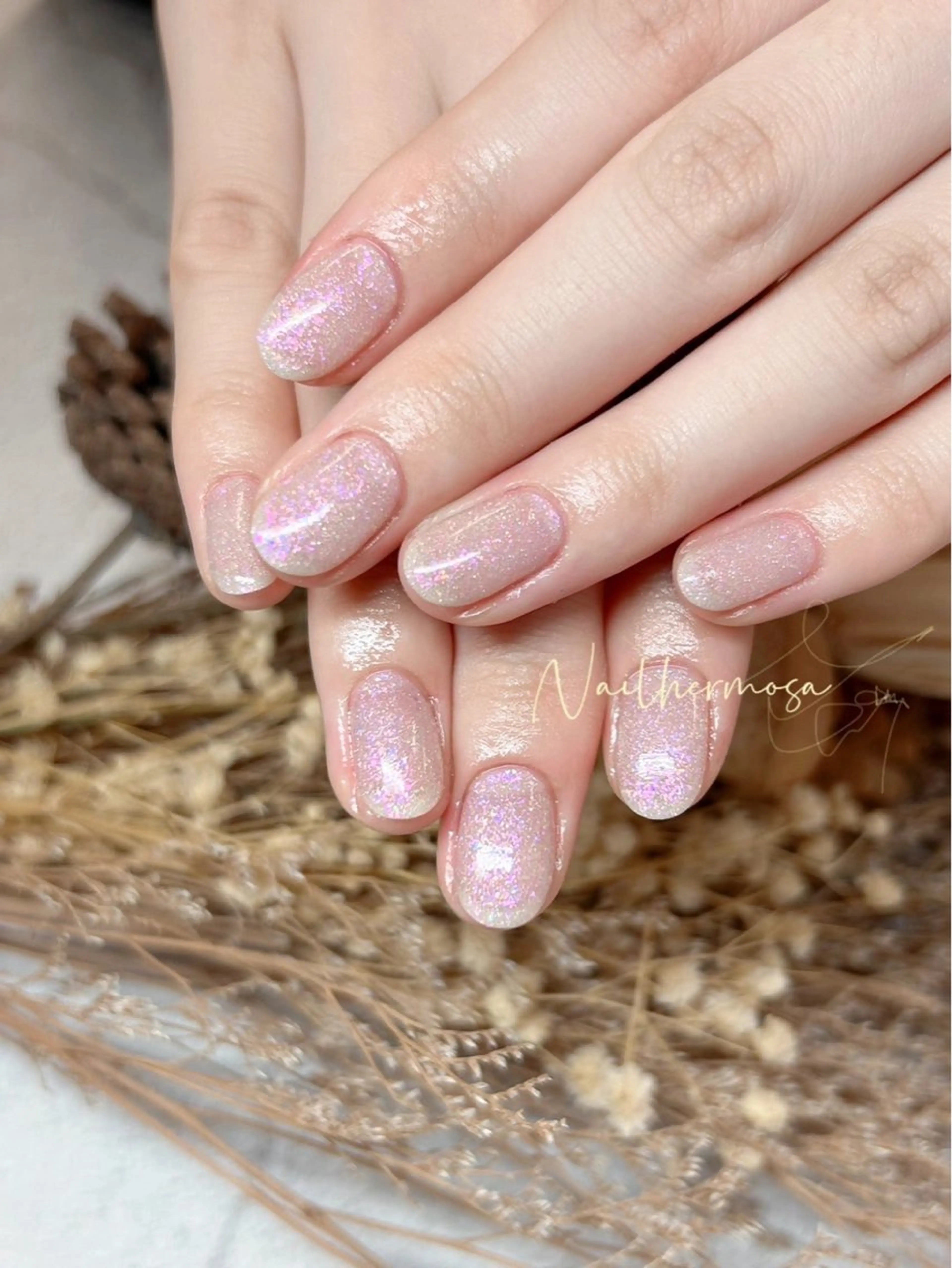 ネイル 長さ出し フラッシュネイル フットネイル ジェルネイル マグネットネイル ハンドネイル エルモサ YURIKAのネイルデザイン