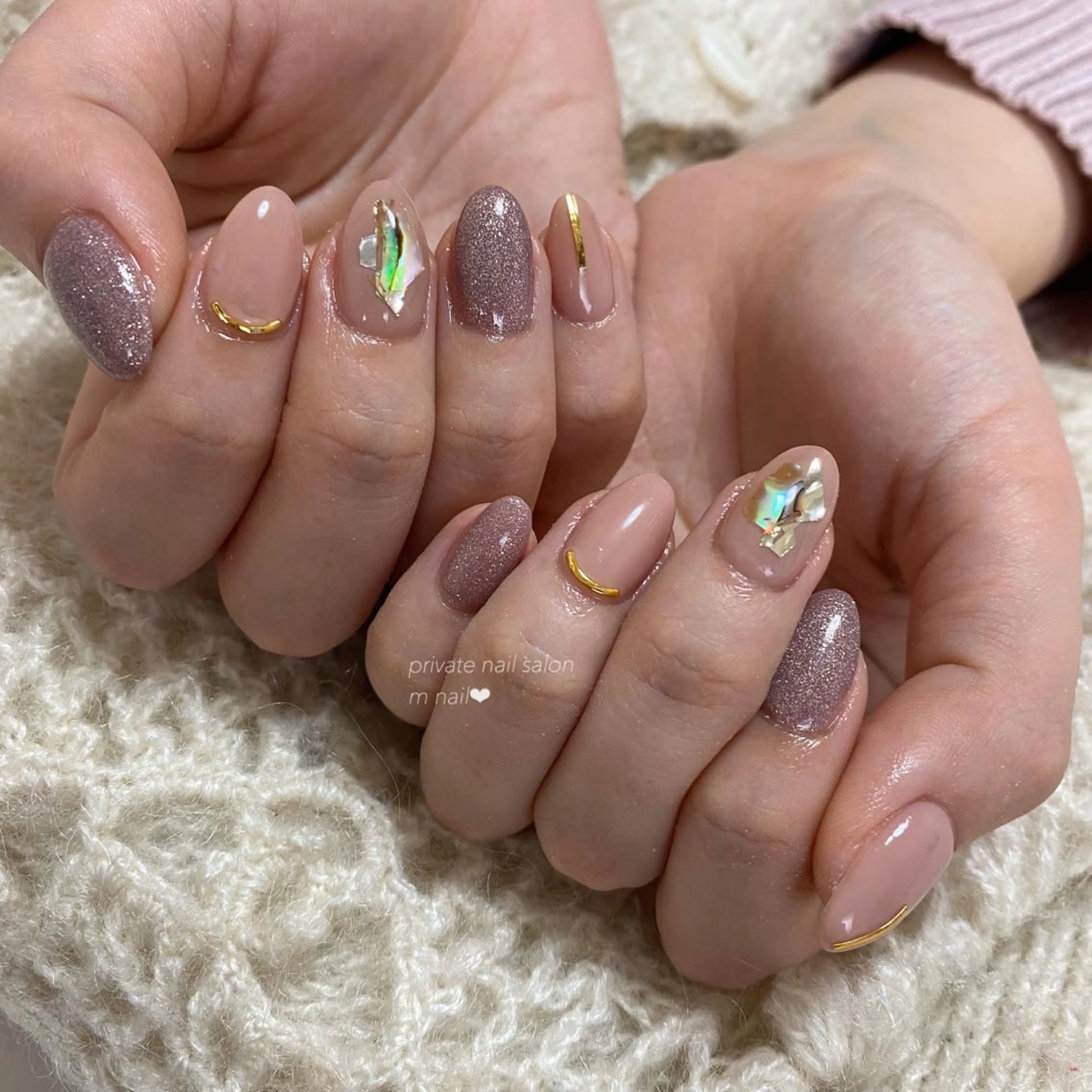 ネイル シンプルネイル ハンドネイル 小河原 舞のネイルデザイン