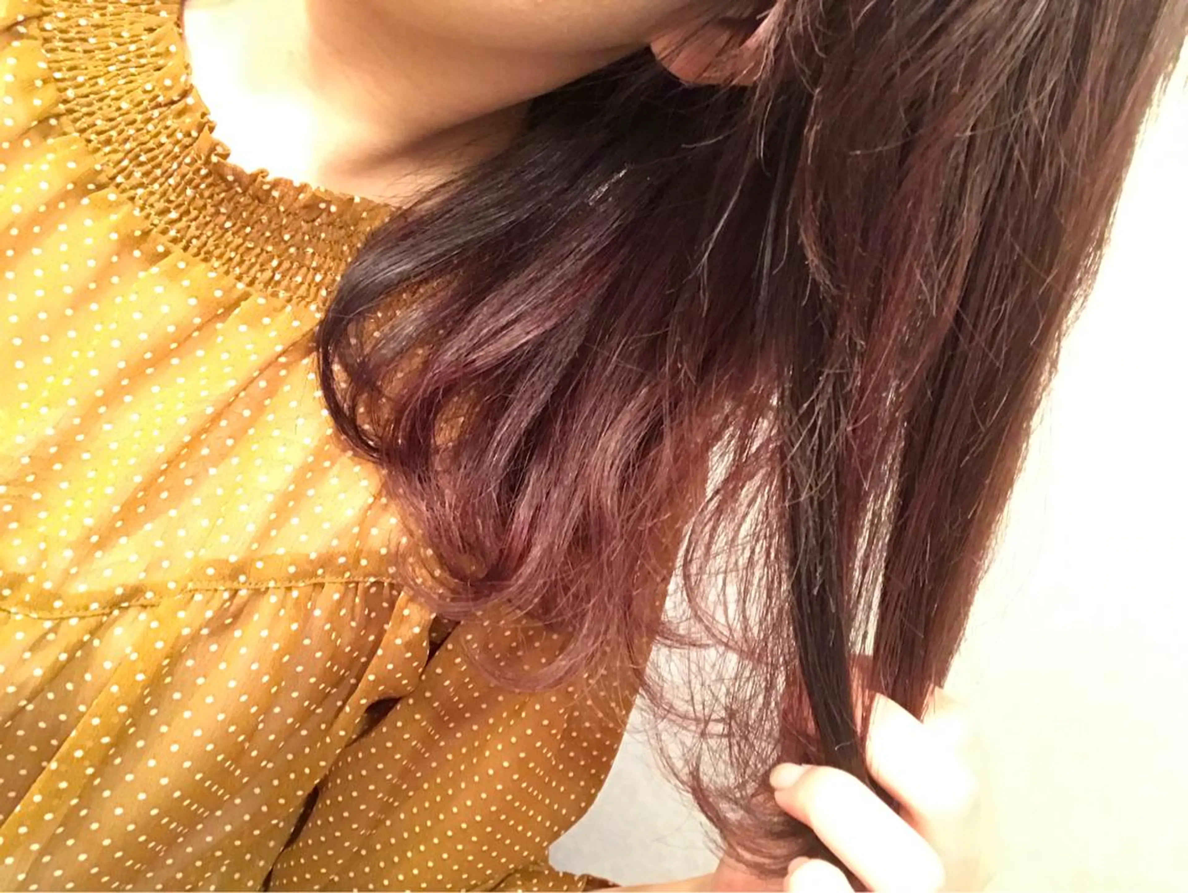 ミディアム カラー 暖色カラー🍊 ボブ🌿顔周りcutのヘアスタイル