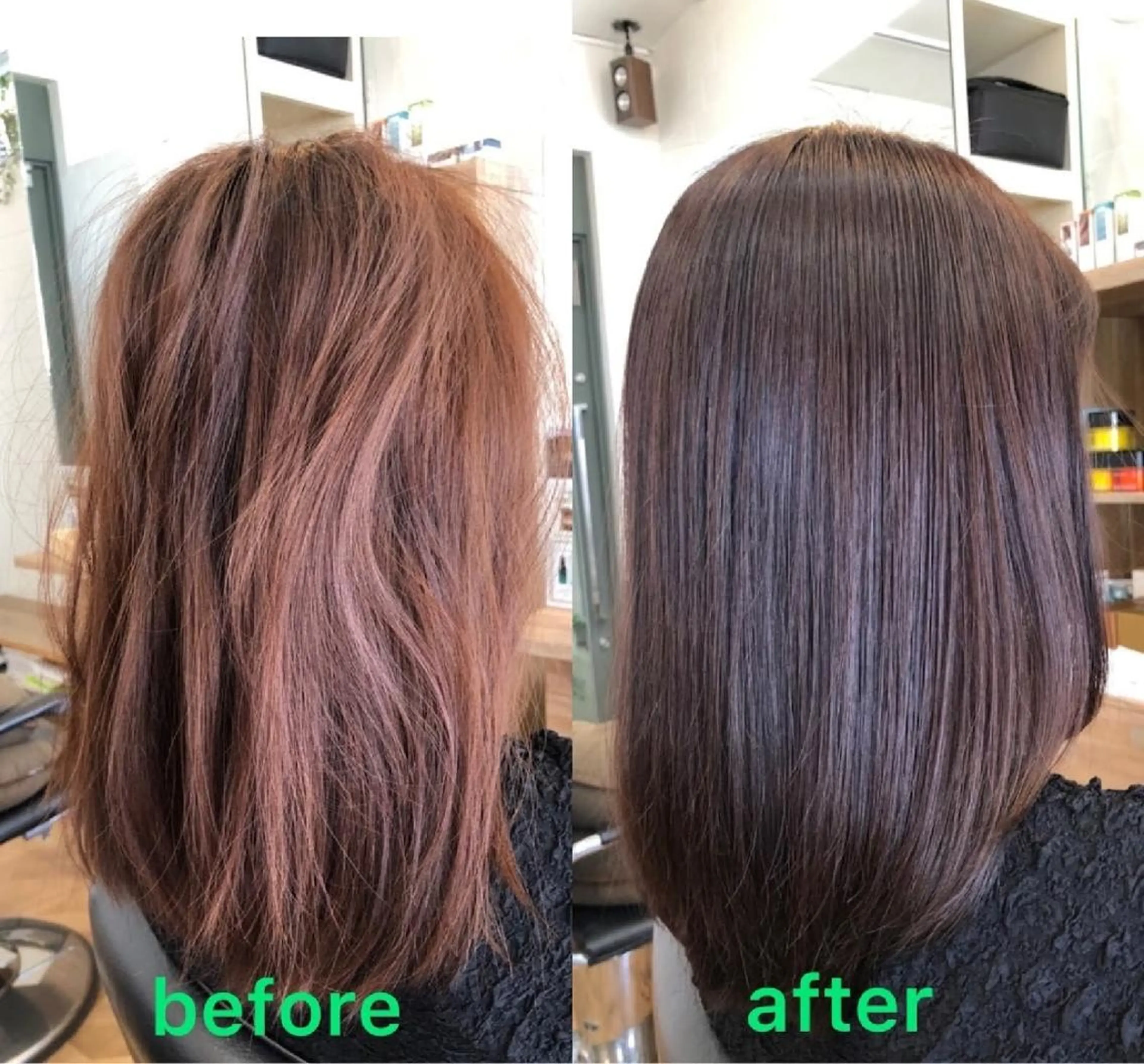 ミディアム カラー カット トリートメント 髪質改善ストレート⭕ イトムラマサナオのヘアスタイル