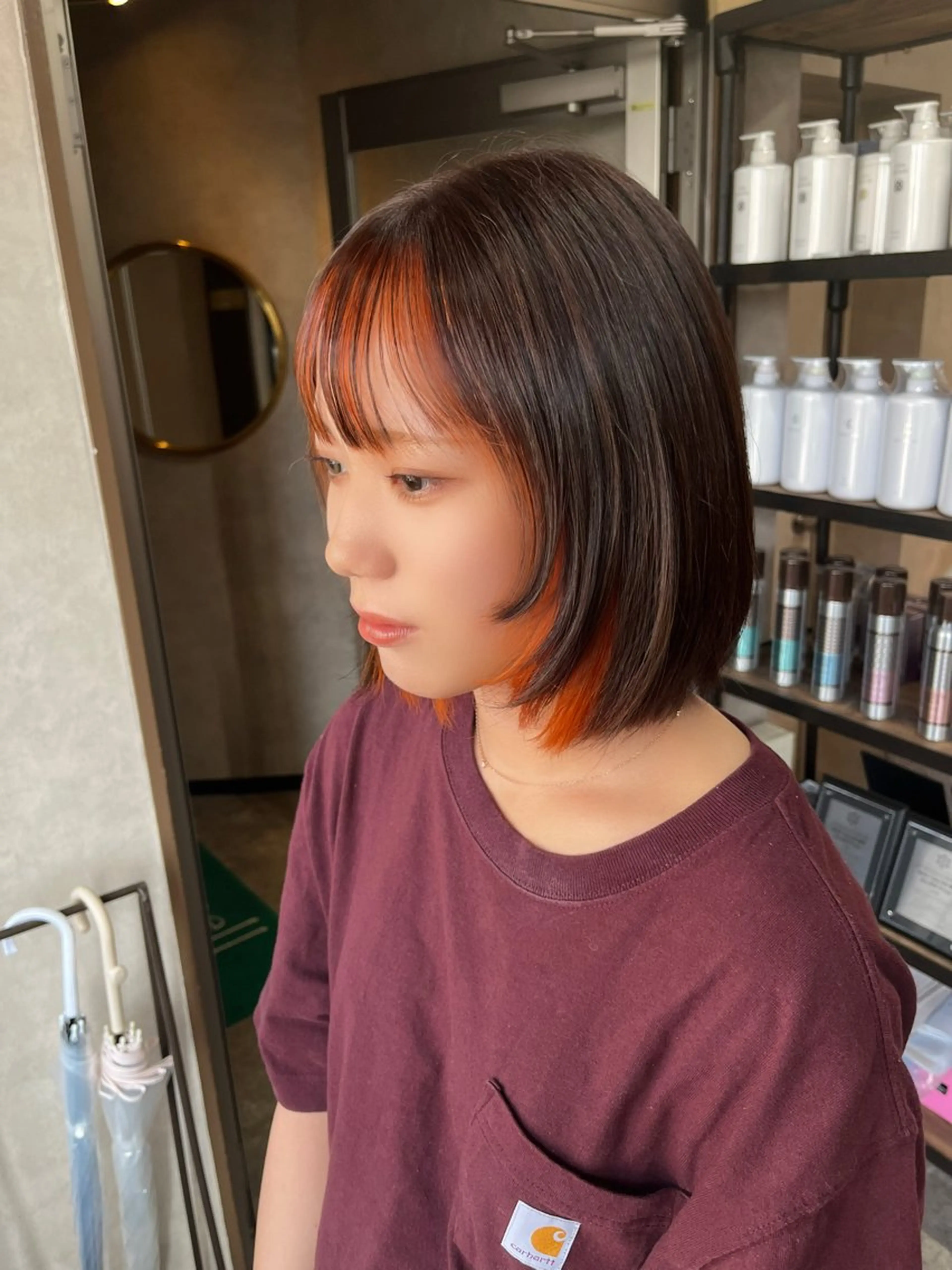 ︎︎⭐️ インナー・イヤリング・エンドカラー♩ ポイントブリーチ＋ケアカラー＋ケミストトリートメント／18:00~の写真