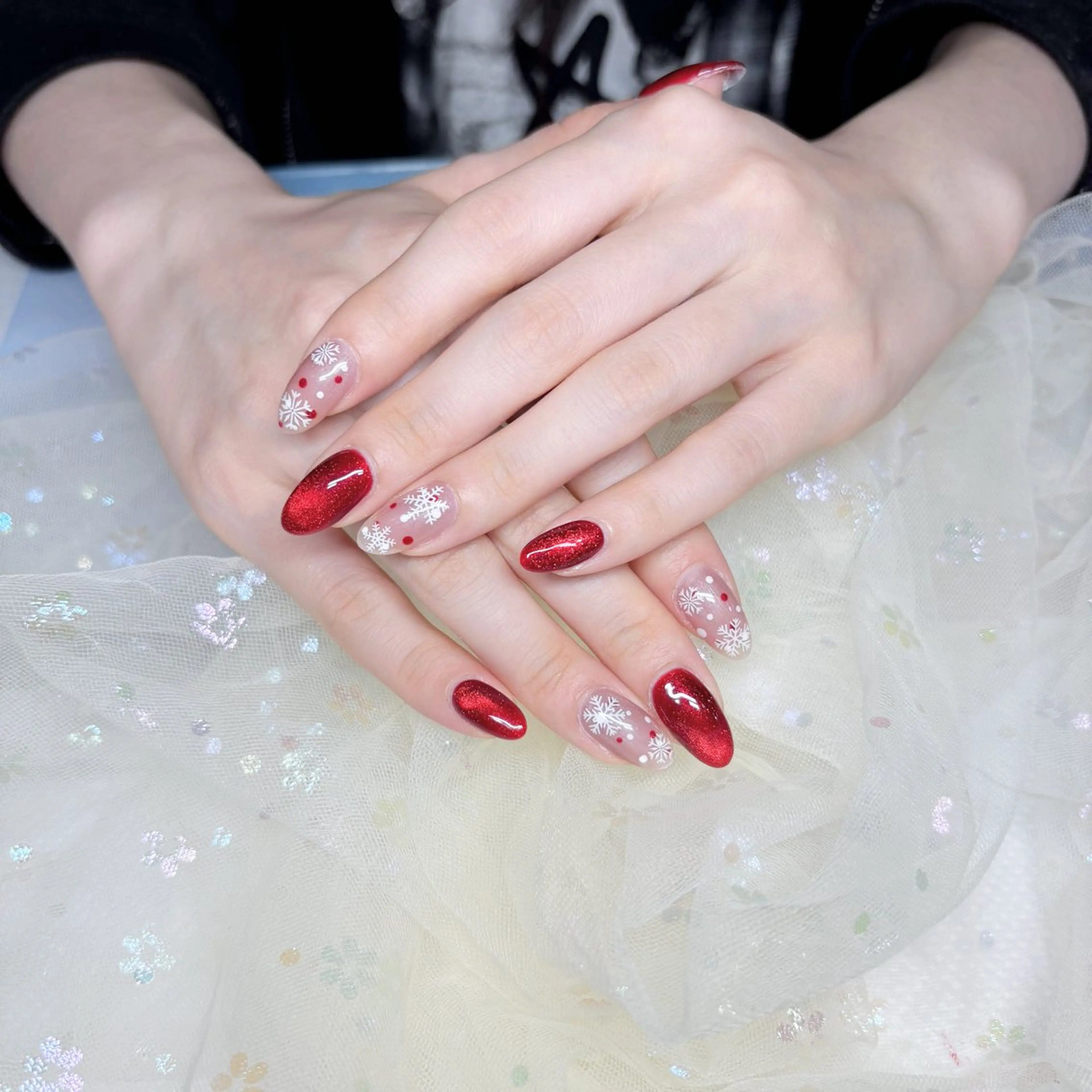 ネイル ハンドネイル ハンドケア H3 Nail Tsuki🦋💙のネイルデザイン