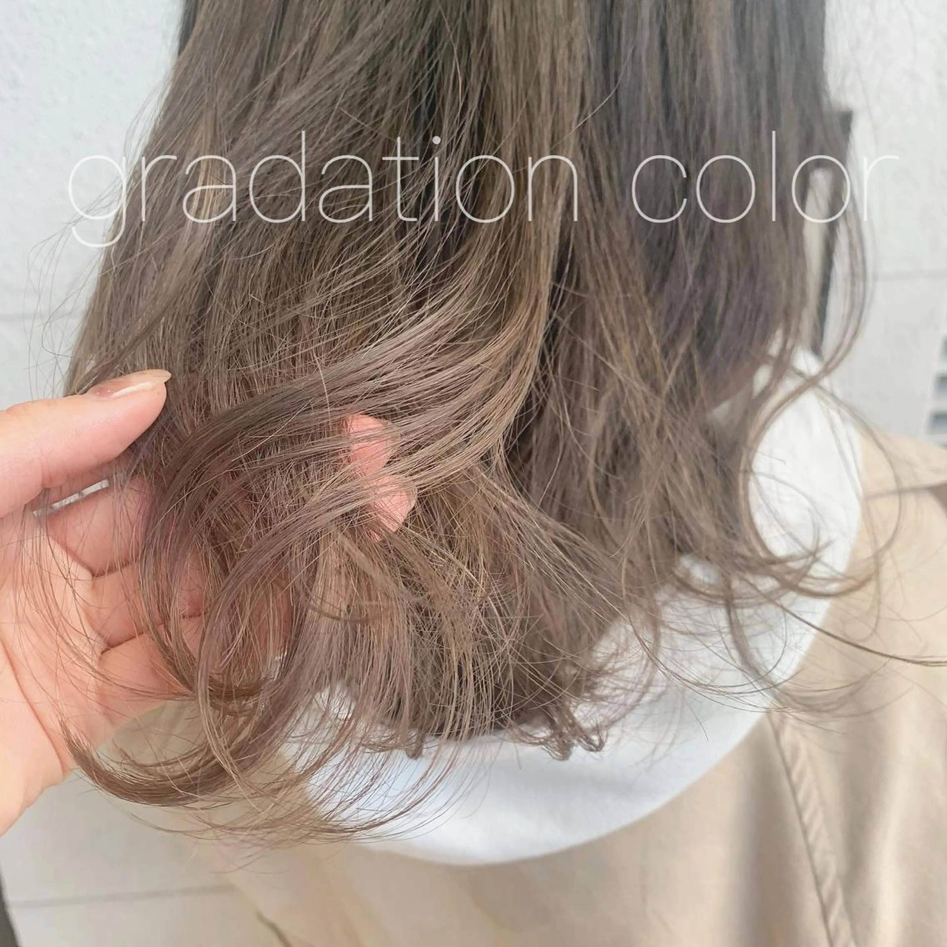 ミディアム 透明感カラー 金村真子のヘアスタイル