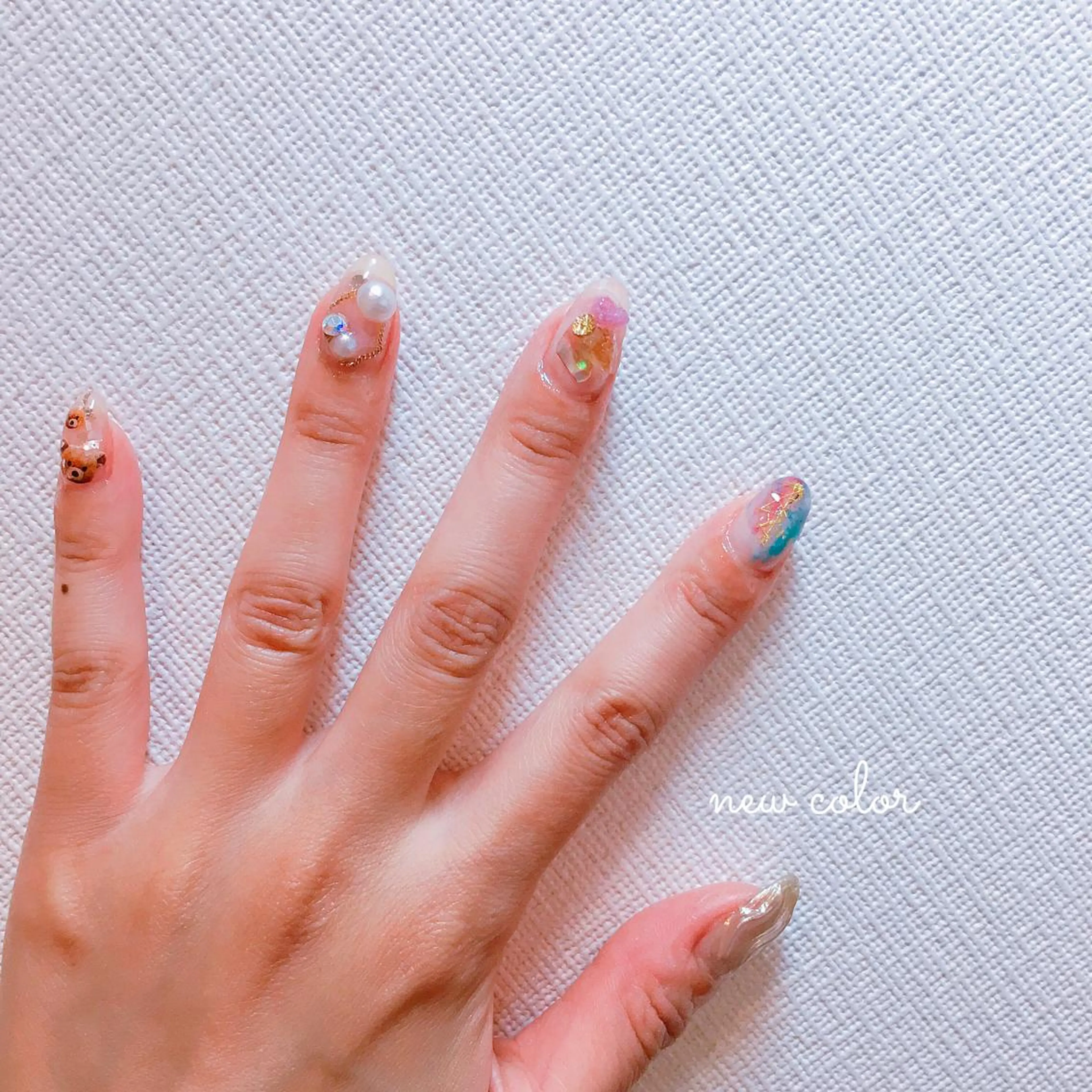 ネイル La neige* yuki 🥯🍑のネイルデザイン