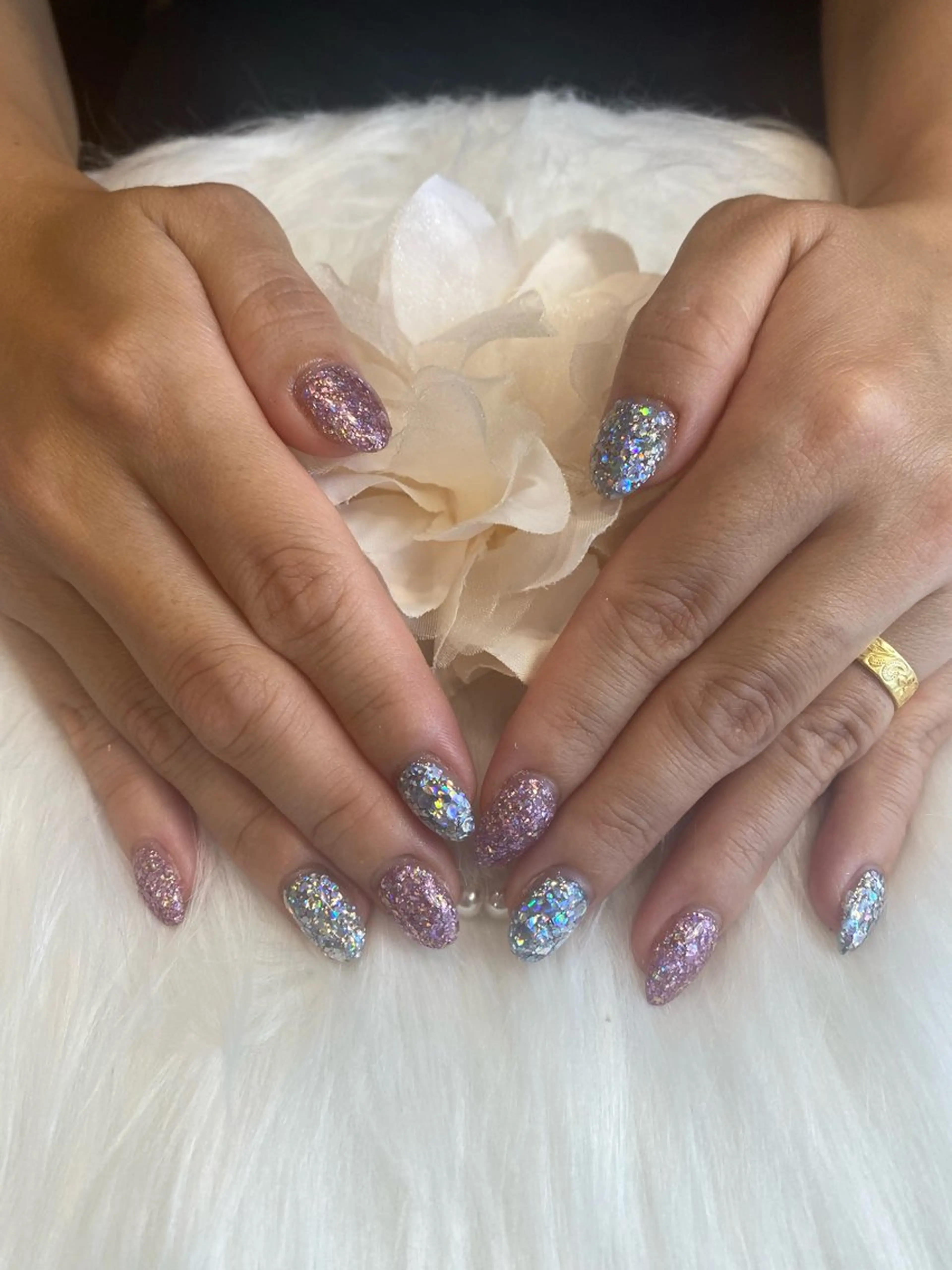 ネイル ラメ(グリッター) FREEME【フリーミ】所属・FREEME 🌼アビのネイルデザイン