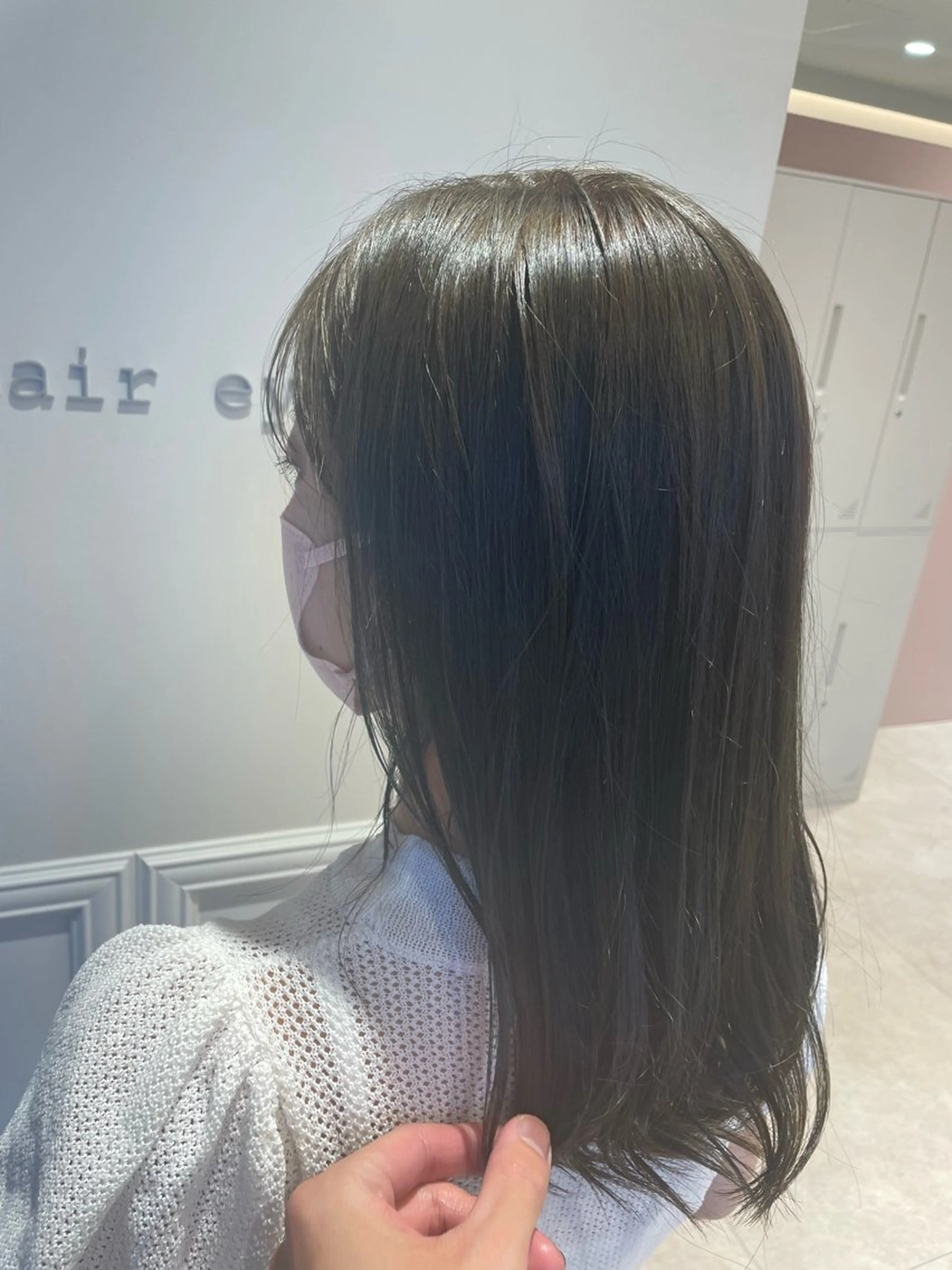 ミディアム blanc hair 西中島MASARUのヘアスタイル