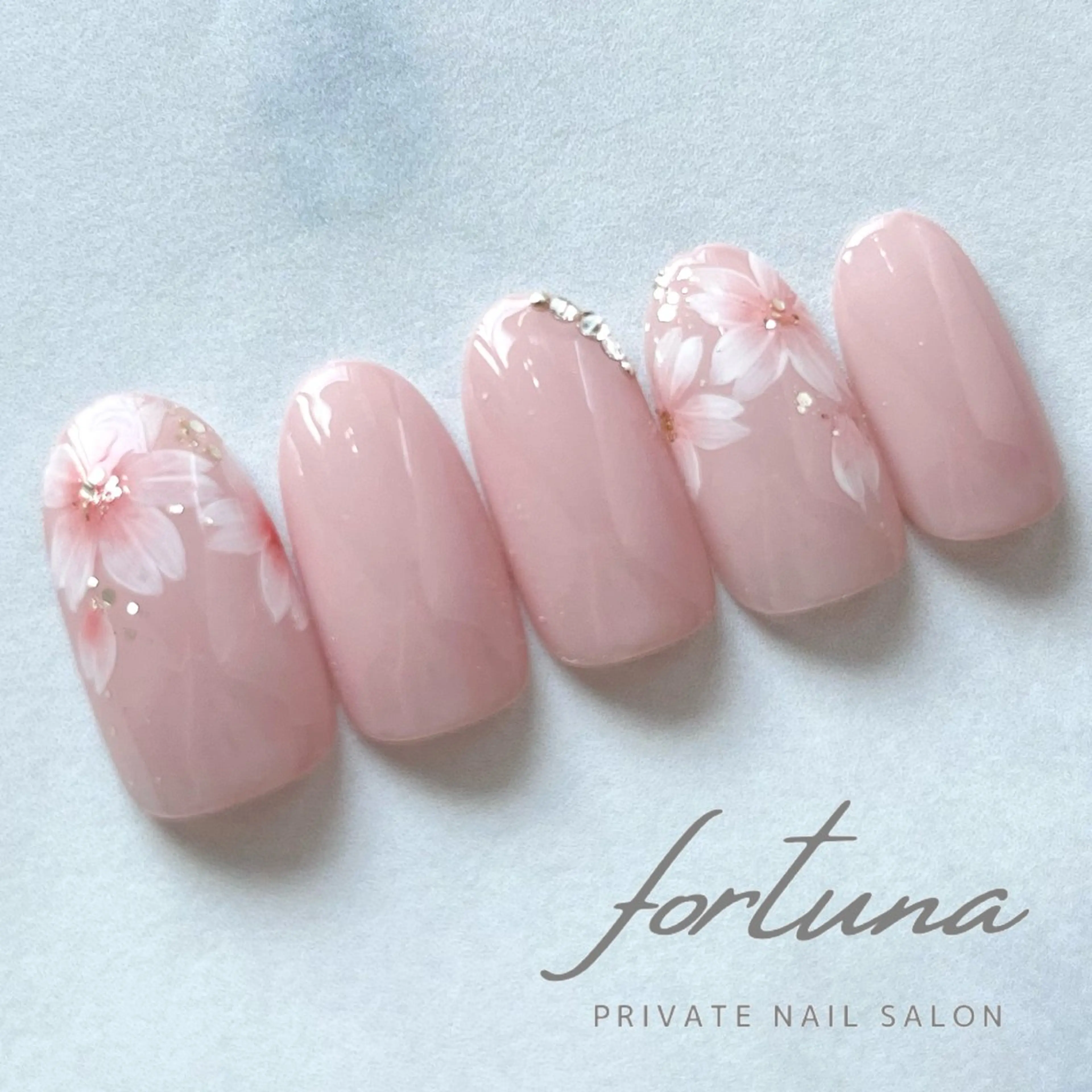 ネイル 桜ネイル フラワーネイル 春ネイル fortuna 武藤裕美のネイルデザイン