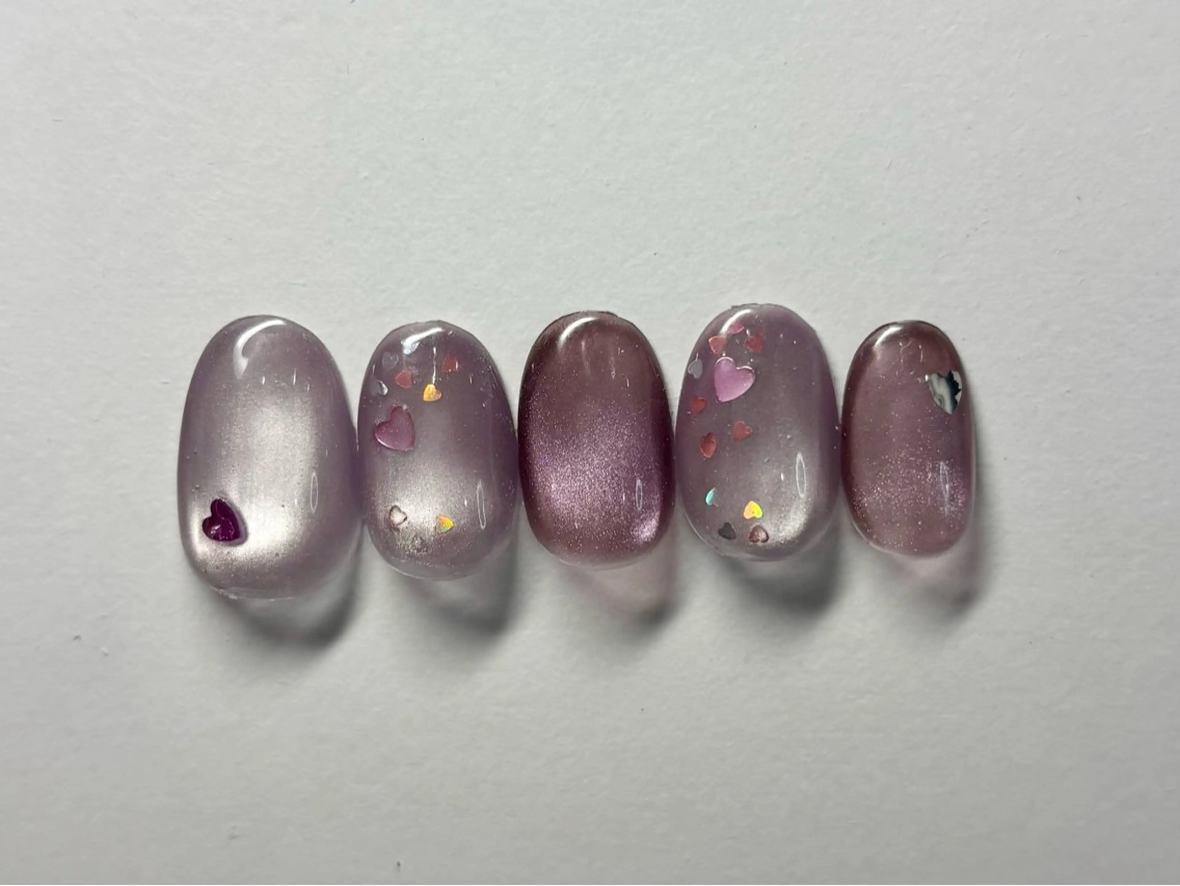 ネイル ハート ハンドネイル DROP所属・DROP 長谷川のネイルデザイン