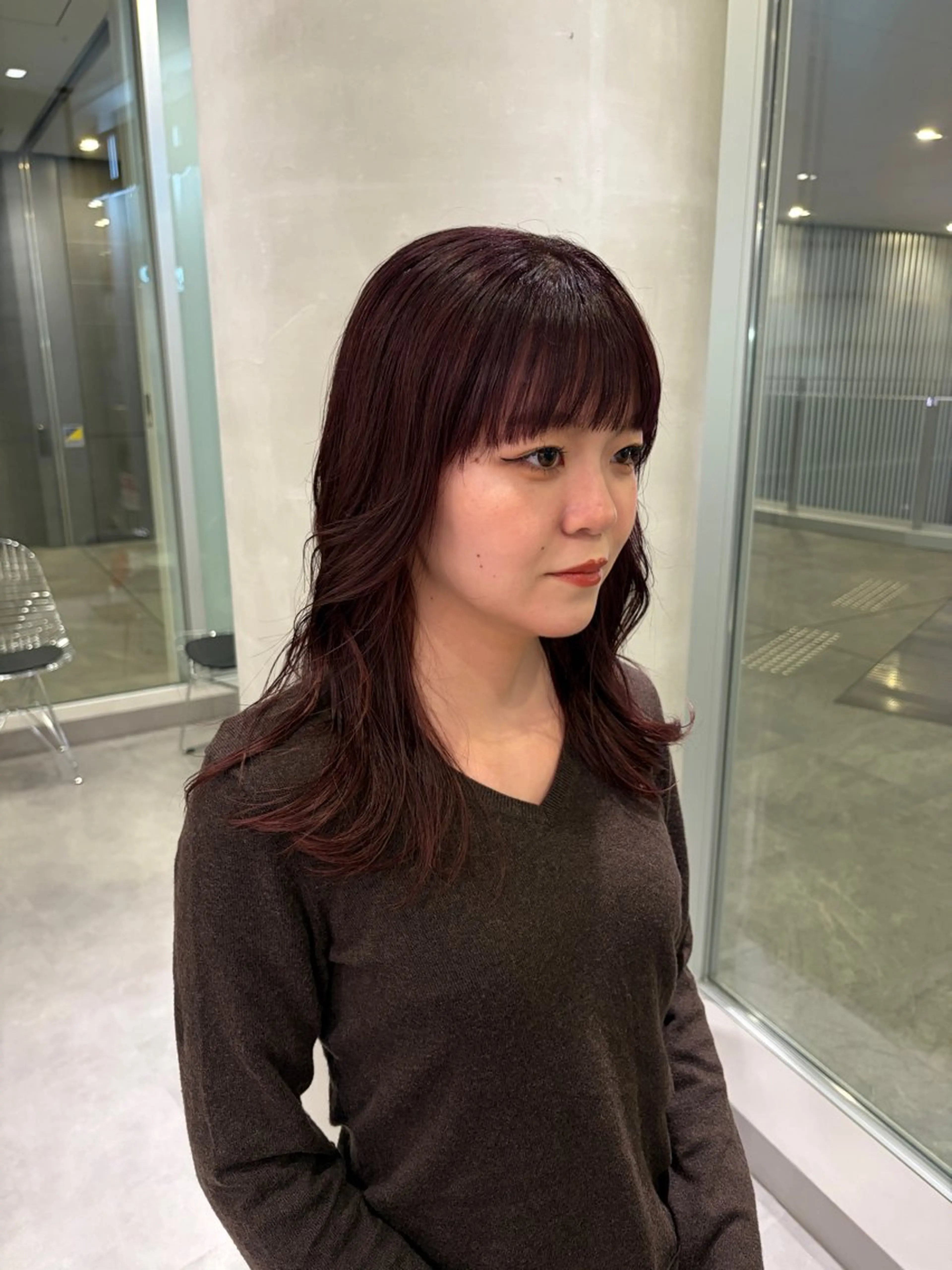 ロング カラー パーマ／ブリーチ🐏 モデル募集中 ナナホのヘアスタイル