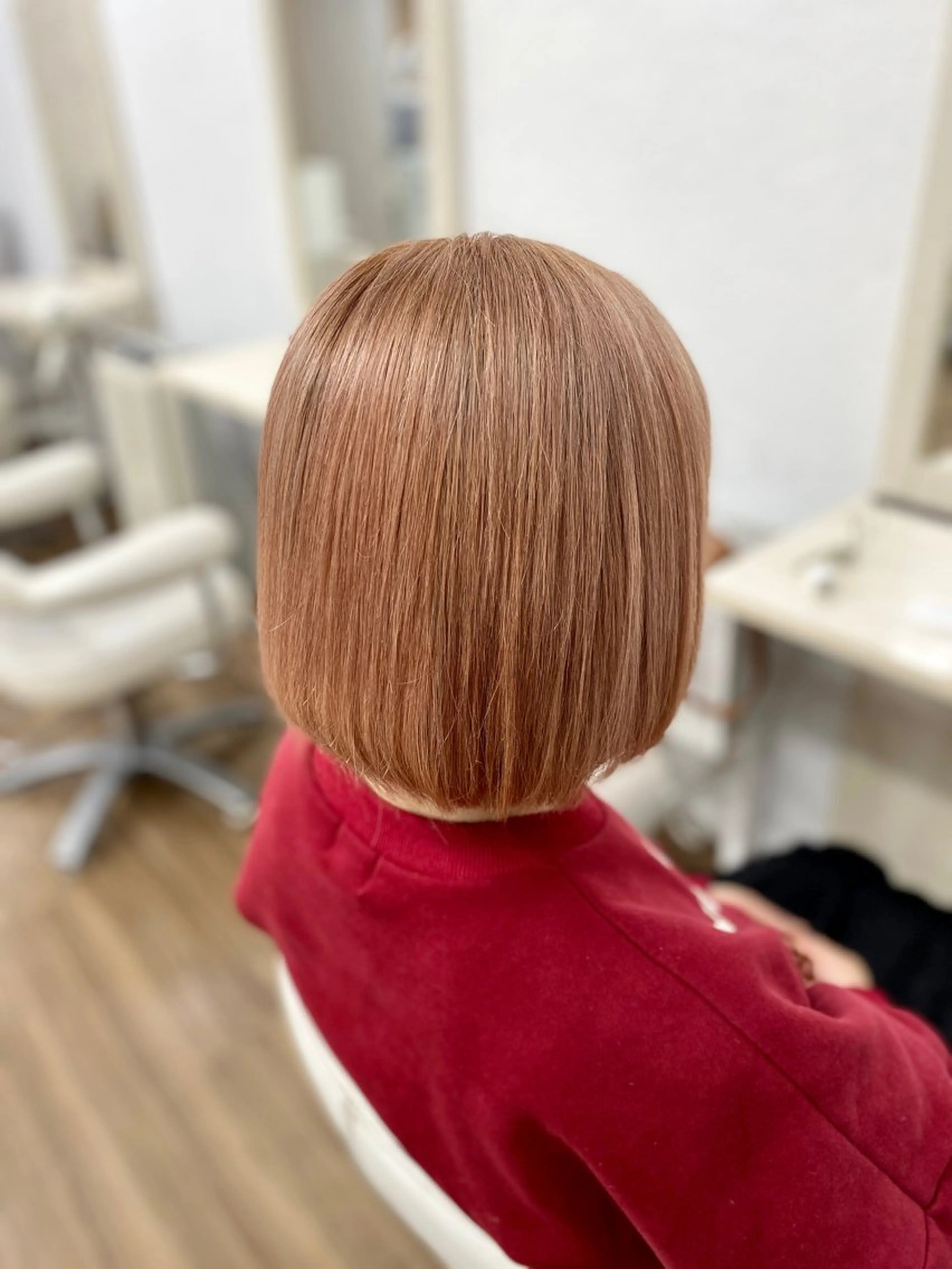 ミディアム カラー ヘアカラー トリートメント GLOSS 心斎橋 山上のヘアスタイル