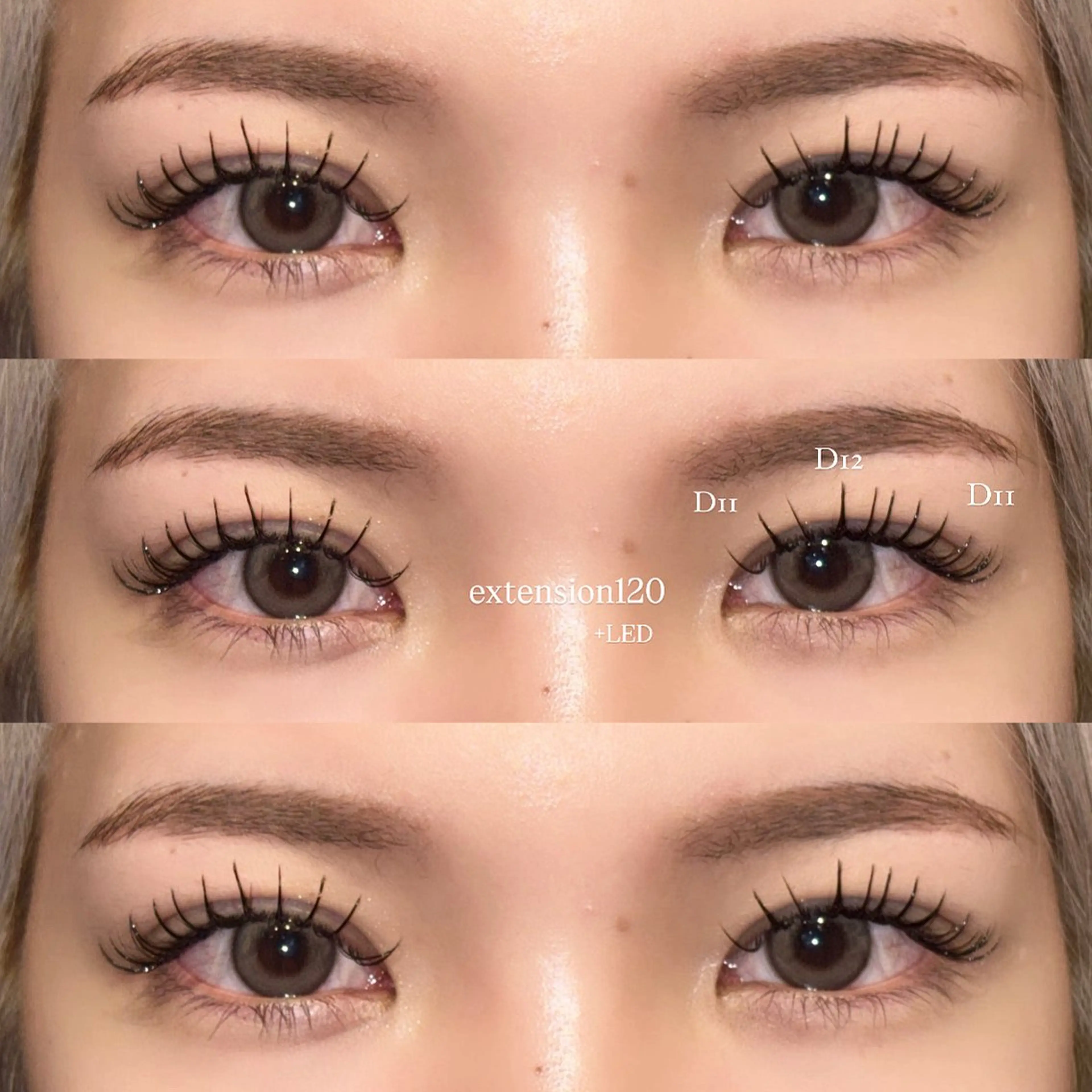 マツエク・マツパ フラットラッシュ まつげパーマ 下まつげエクステ 一重×まつ毛パーマ NORA senaのマツエク・マツパデザイン