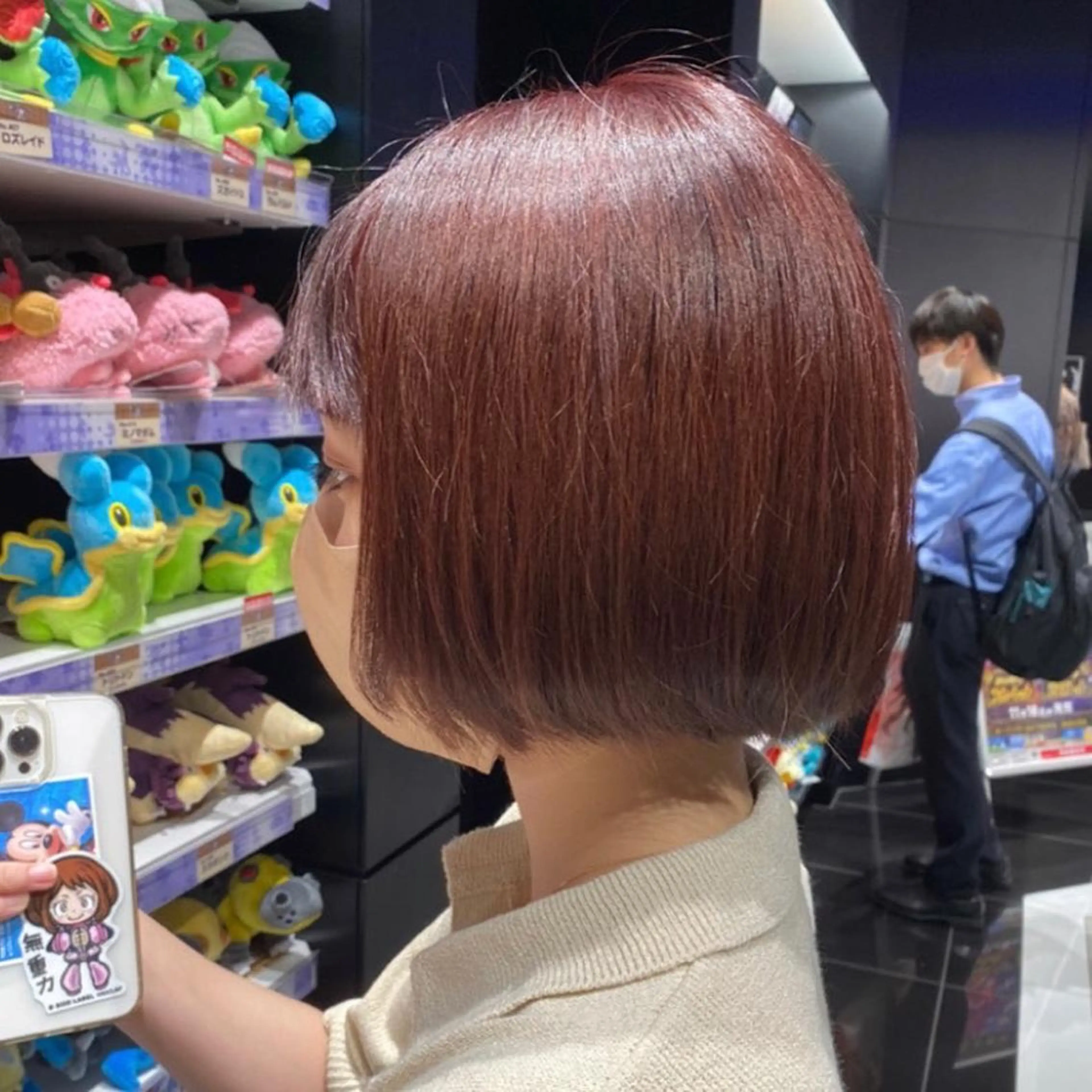 ショート カラー ブラウンカラー ピンクカラー ピンクブラウン 🥣ブリーチ・カラー 平城秀馬/原宿のヘアスタイル