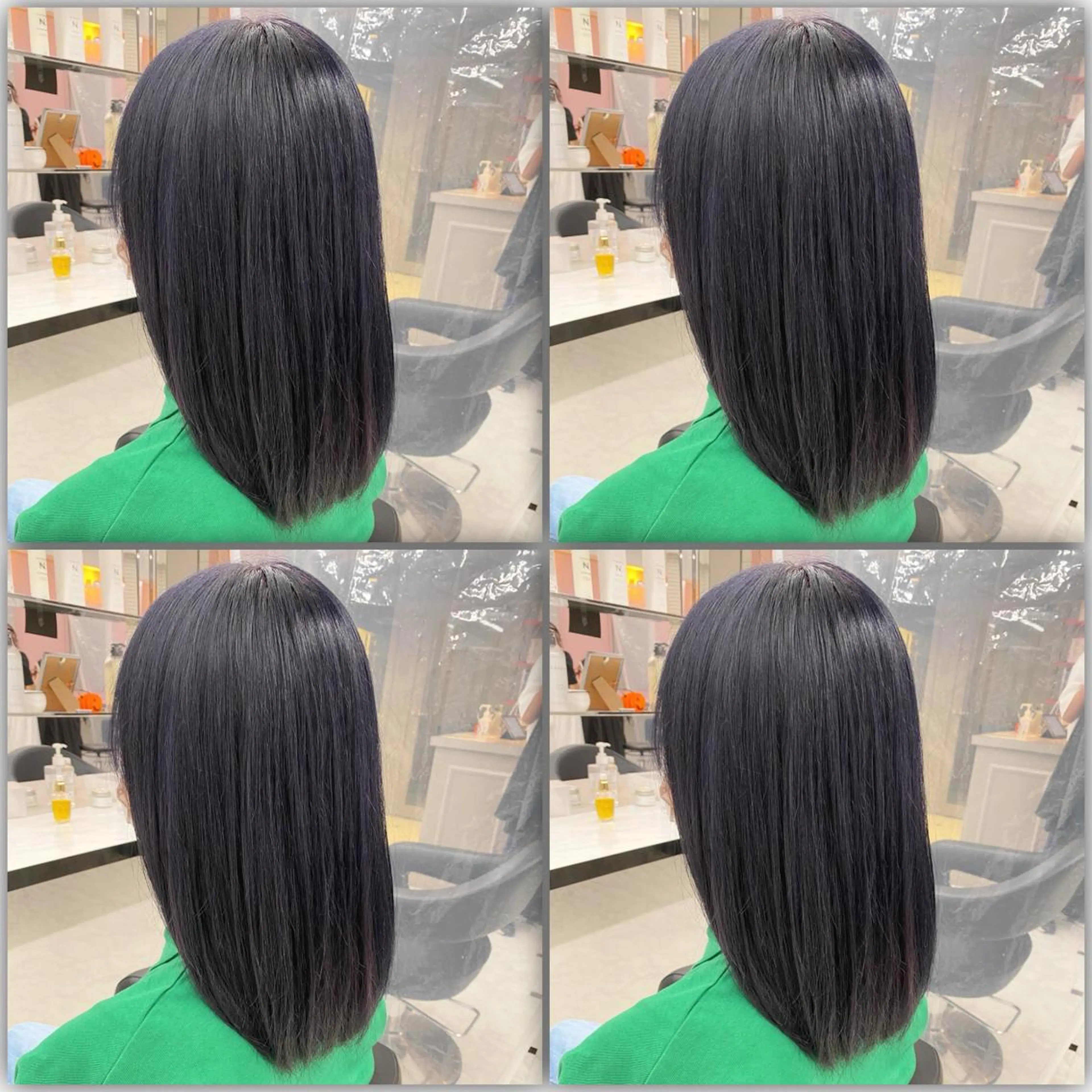 セミロング カラー ダブルカラー 韓国ヘアKYONのヘアスタイル