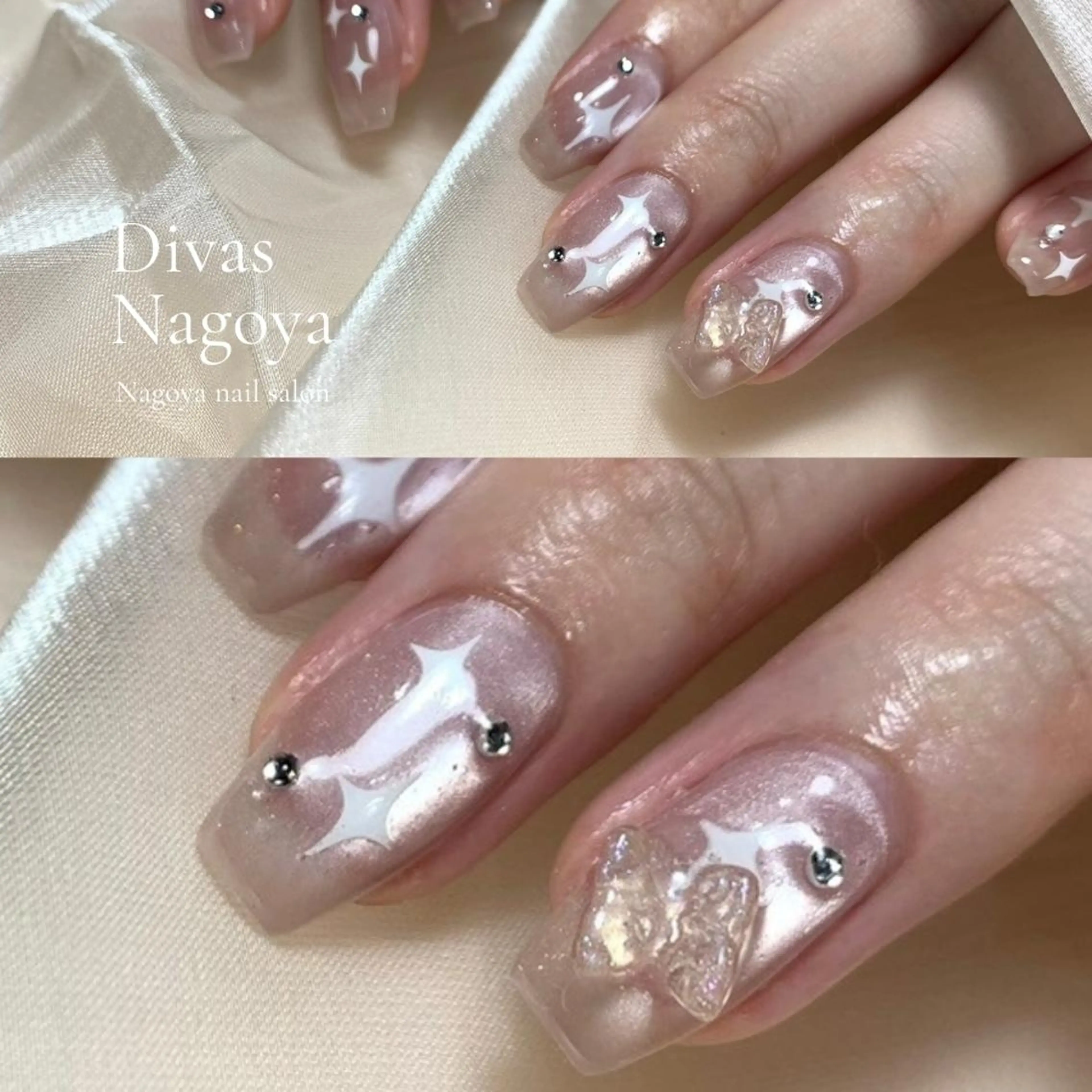 ネイル 長さ出し ジェルネイル 韓国ネイル マグネットネイル 持ち込み 🎀Sakae D.d nail🎀のネイルデザイン