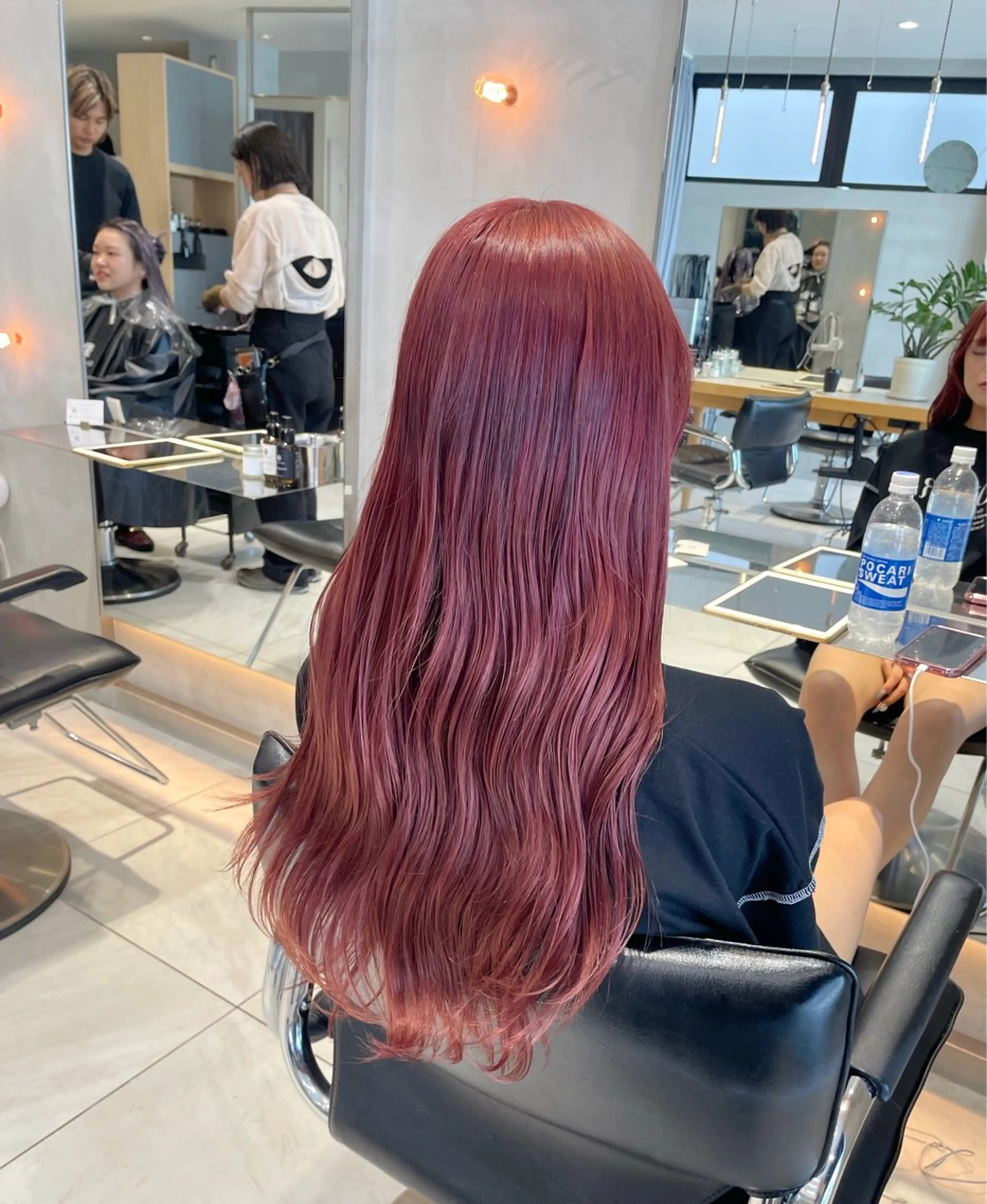 ロング カラー ヘアアレンジ ヘアカラー トリートメント ヘッドスパ ヘアセット 艶髪/レイヤーカット 🐣misakiのヘアスタイル