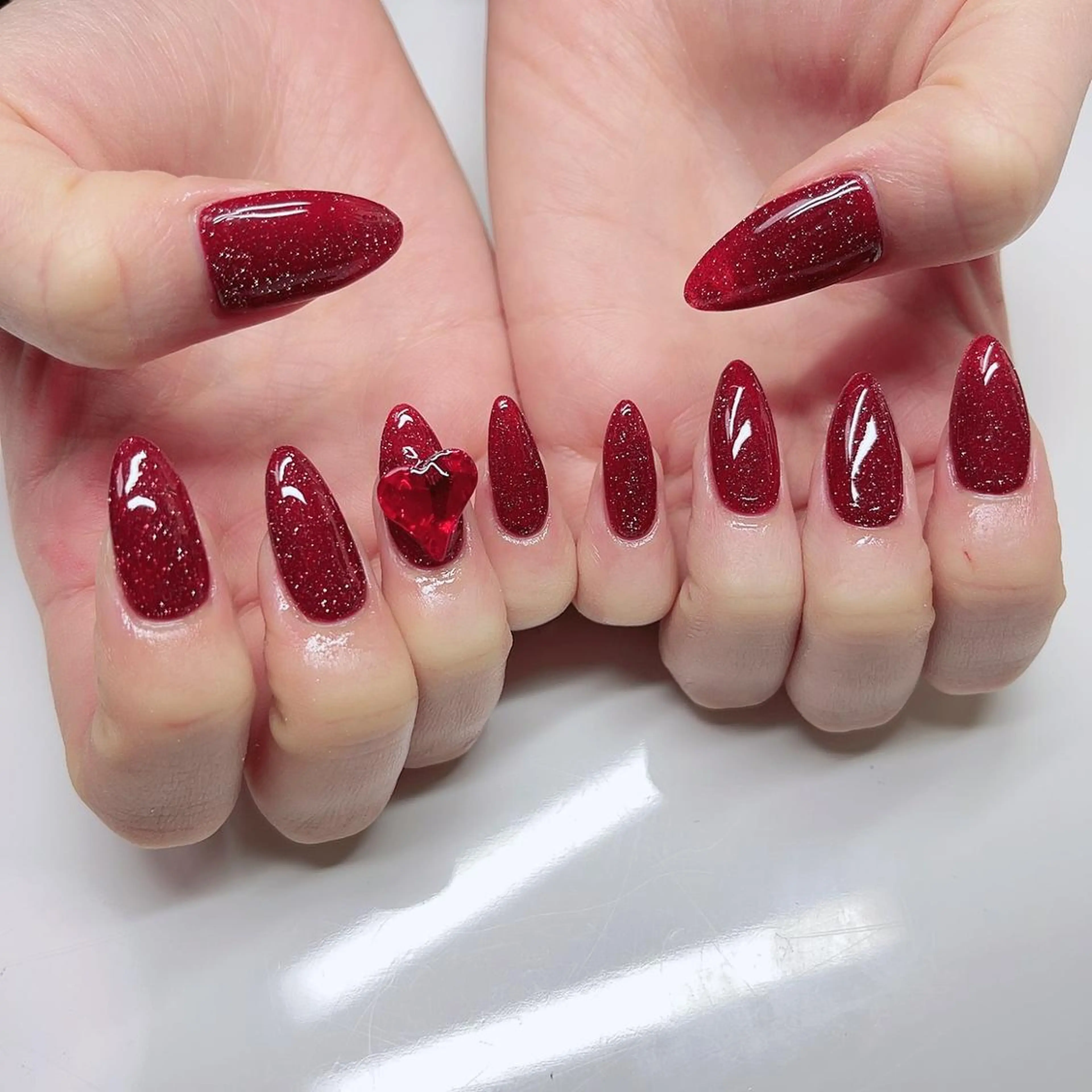 ネイル フラッシュネイル キラキラネイル Lucky nail salonのネイルデザイン