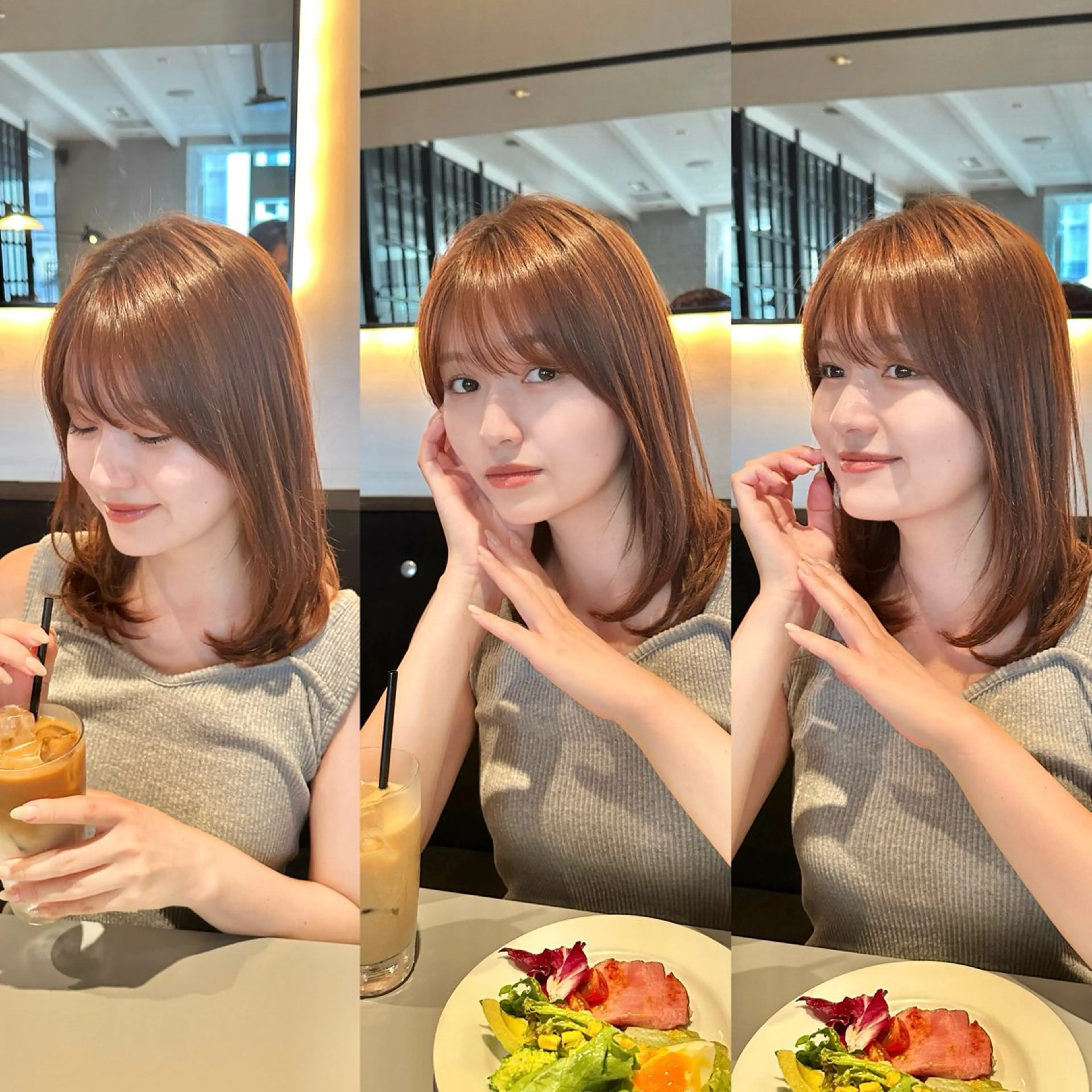 【新規限定人気No1】カット＋カラー＋最高級４stepオージュアトリートメント🧡 ¥9950  【銀座駅/有楽町駅/】の写真