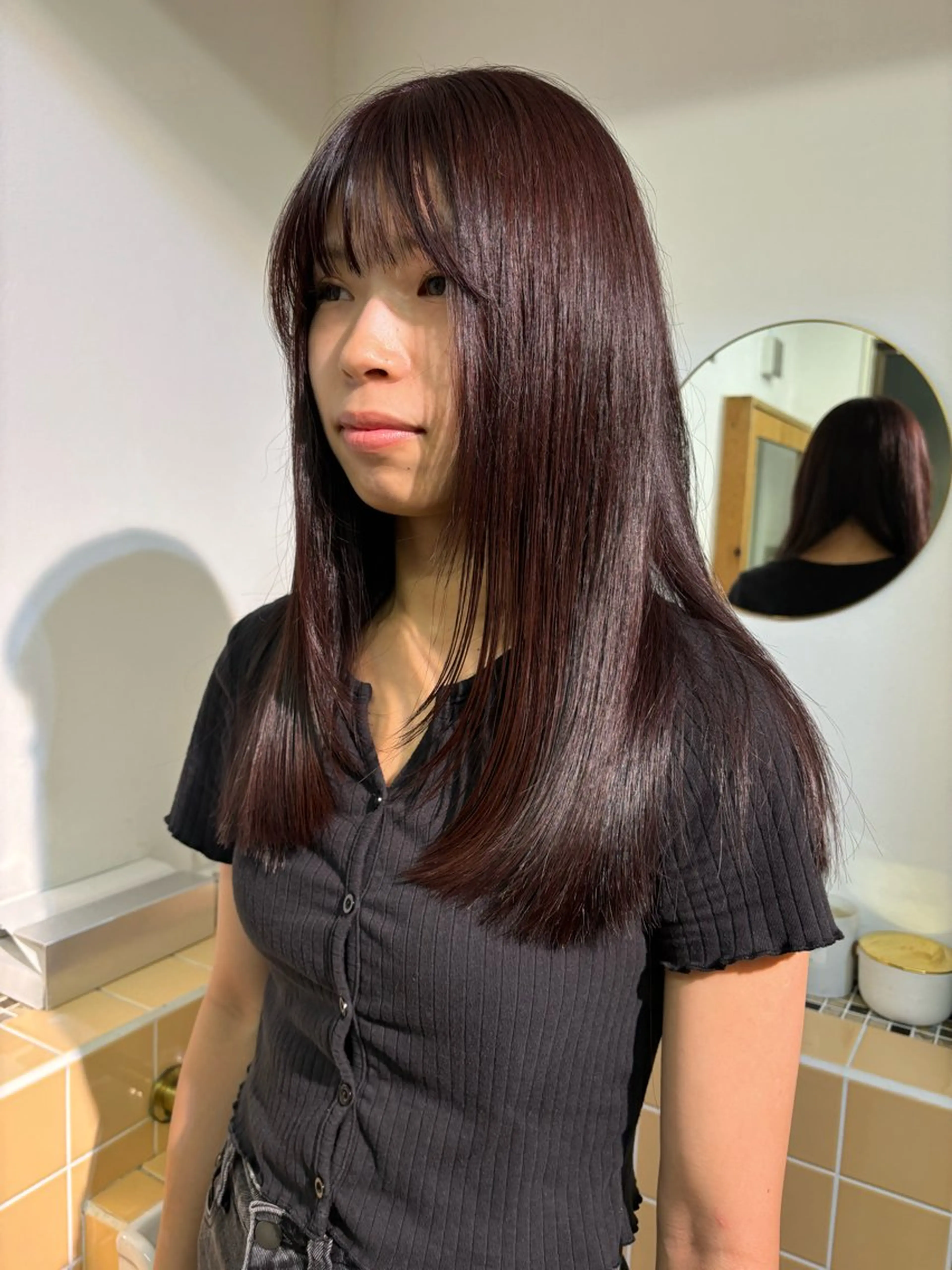 セミロング カラー カット ヘアカラー トリートメント sakura🌸 レイヤー/韓国ヘアのヘアスタイル