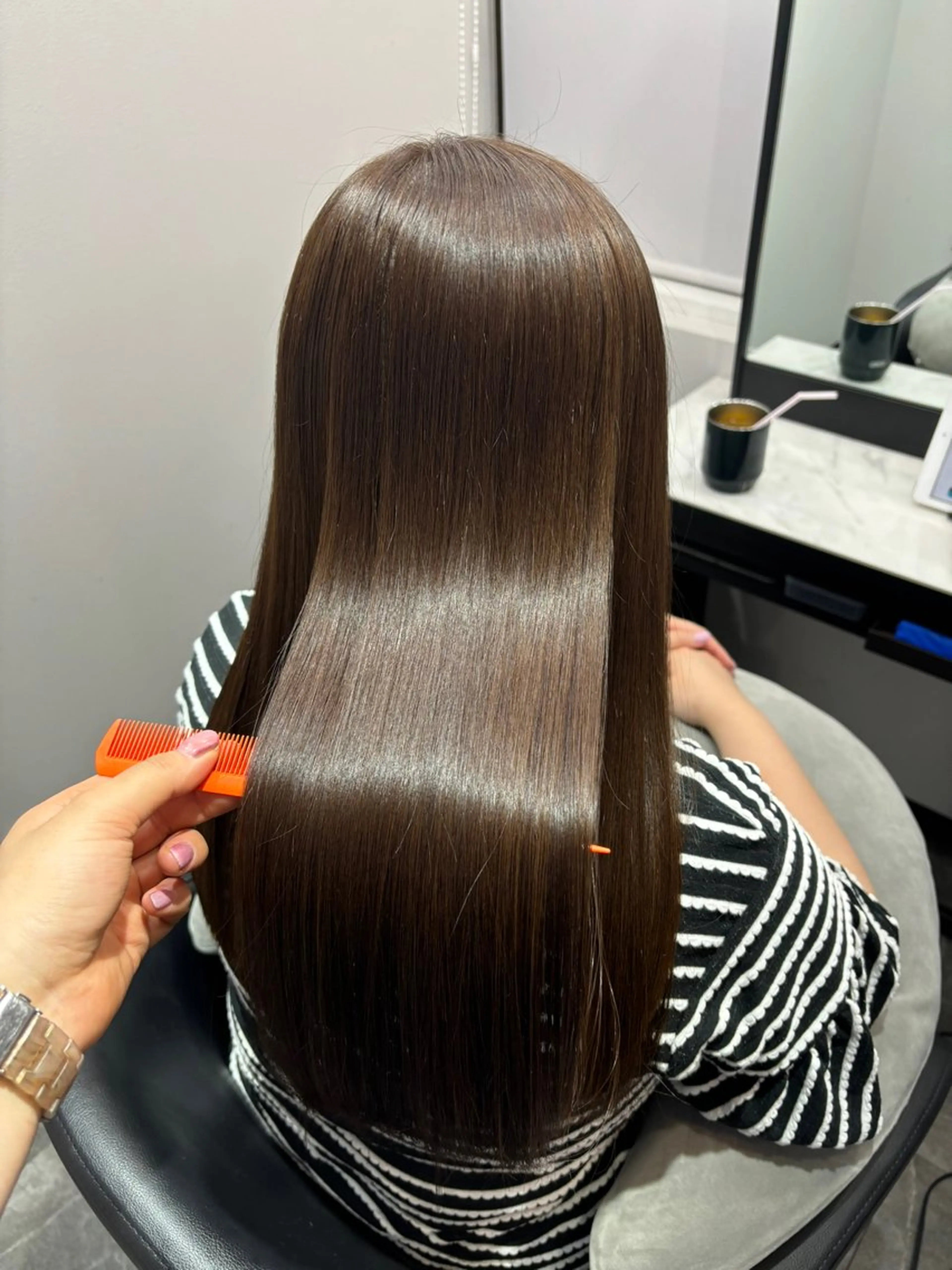 縮毛矯正＋Period.髪質改善ケラテイン￥25300の写真